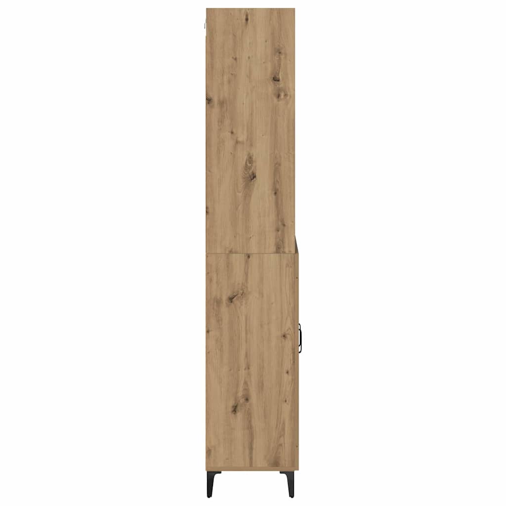Highboard Artisan Egetræ 69,5 x 34 x 180 cm Konstrueret træ