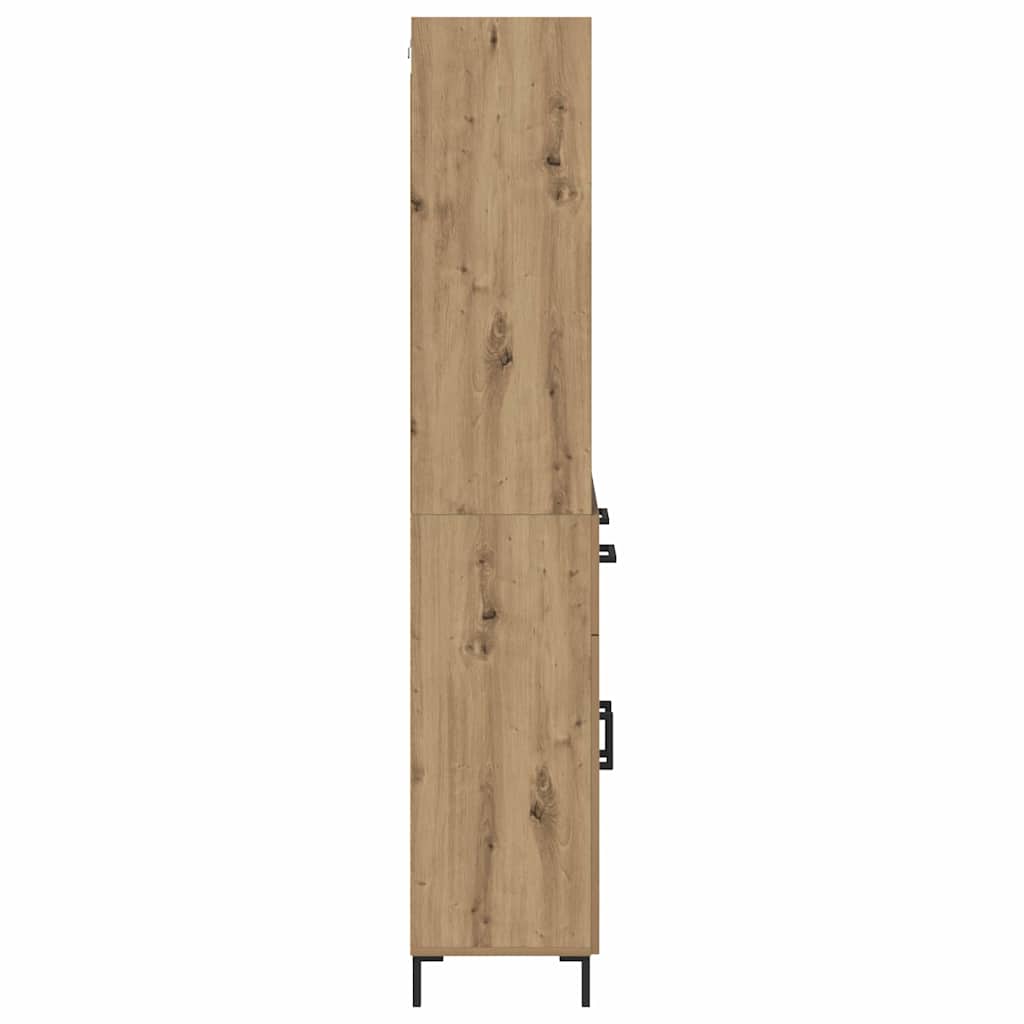 Highboard Artisan Egetræ 69,5 x 34 x 180 cm Konstrueret træ