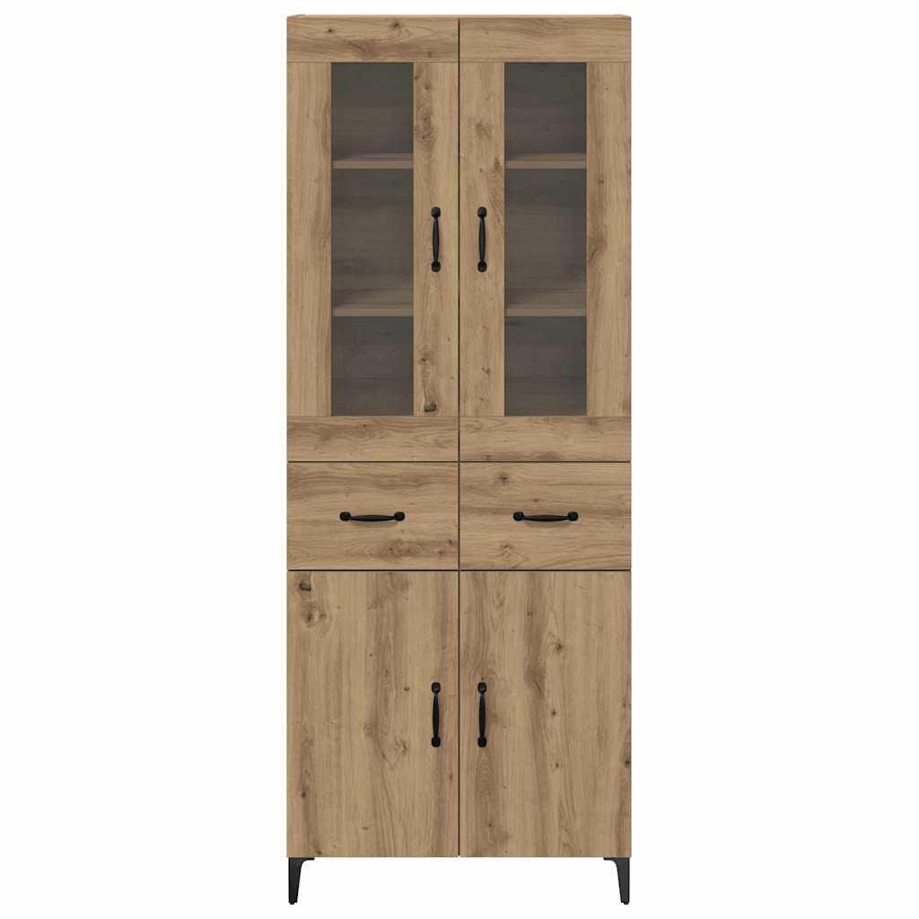 Highboard Artisan Egetræ 69,5 x 34 x 180 cm Konstrueret træ