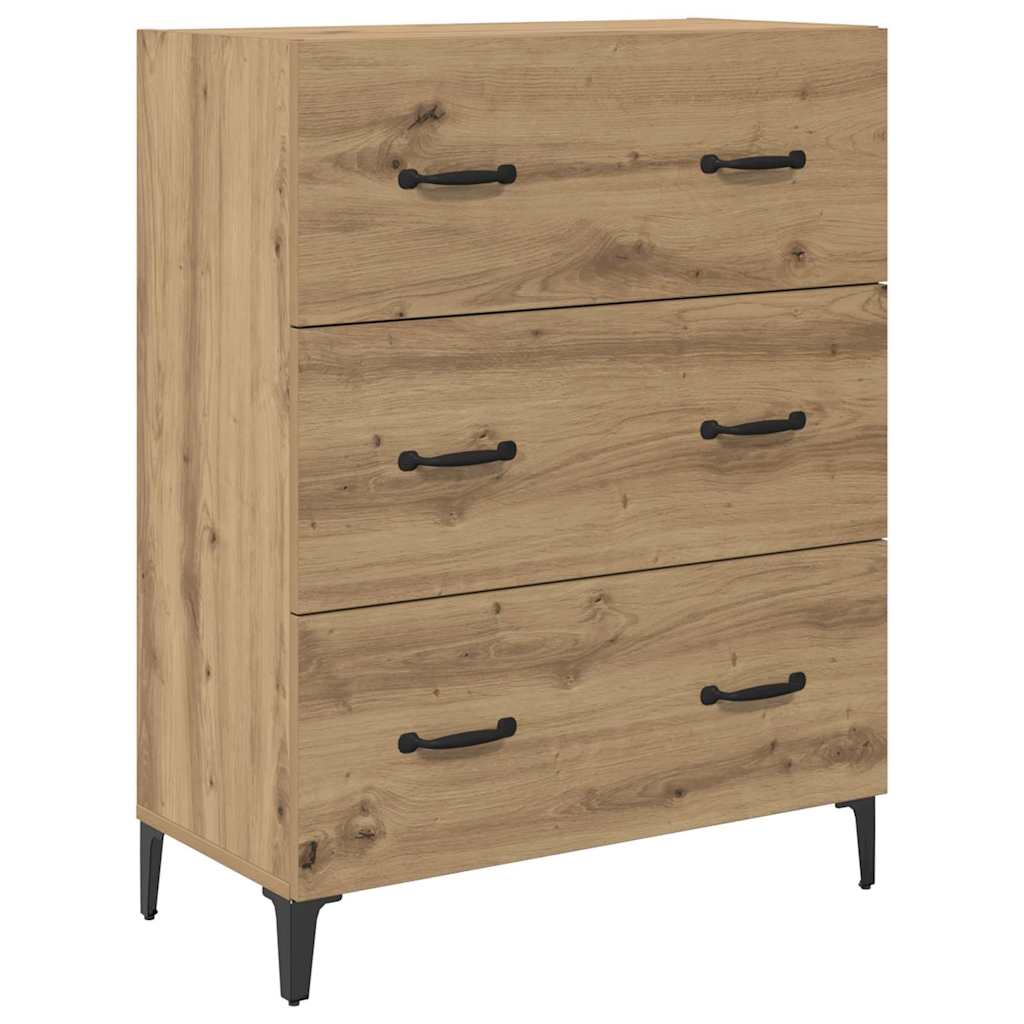 Highboard Artisan Egetræ 69,5 x 34 x 180 cm Konstrueret træ