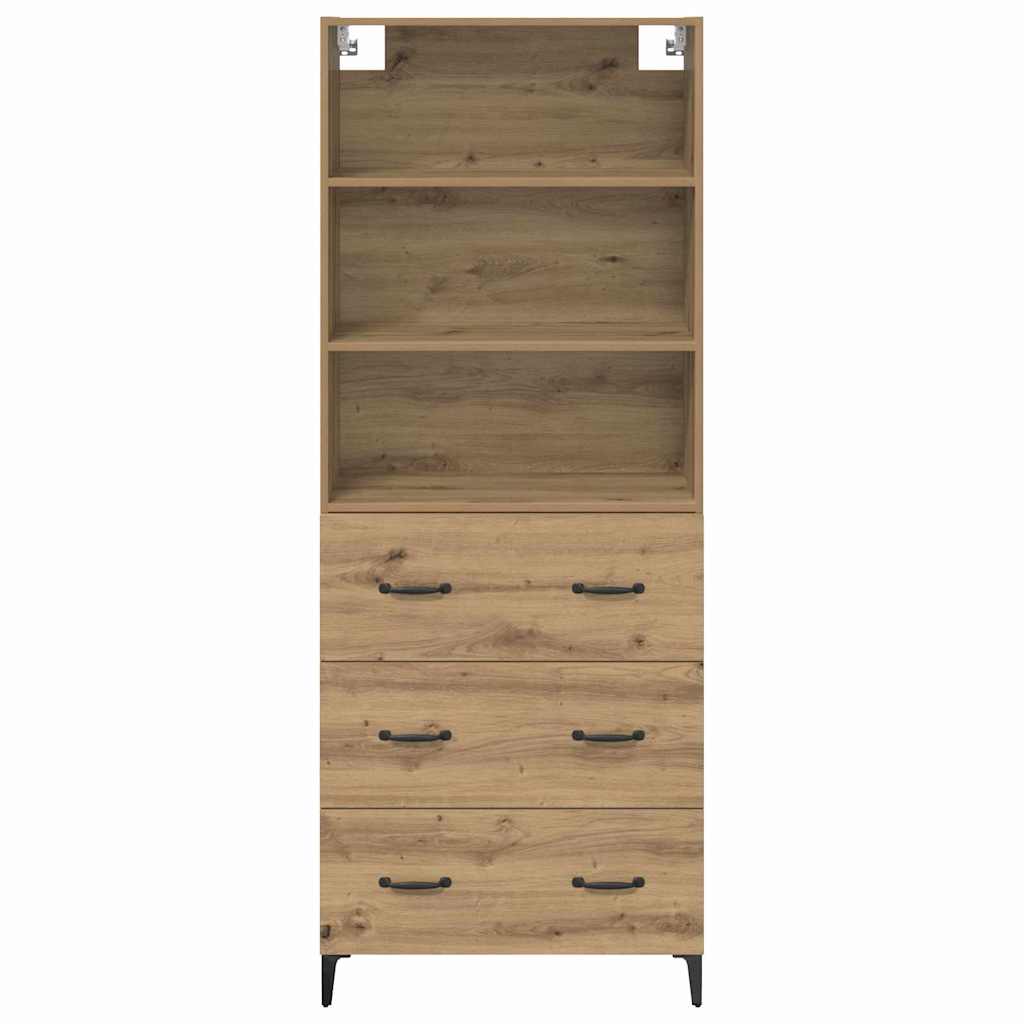 Highboard Artisan Egetræ 69,5 x 34 x 180 cm Konstrueret træ