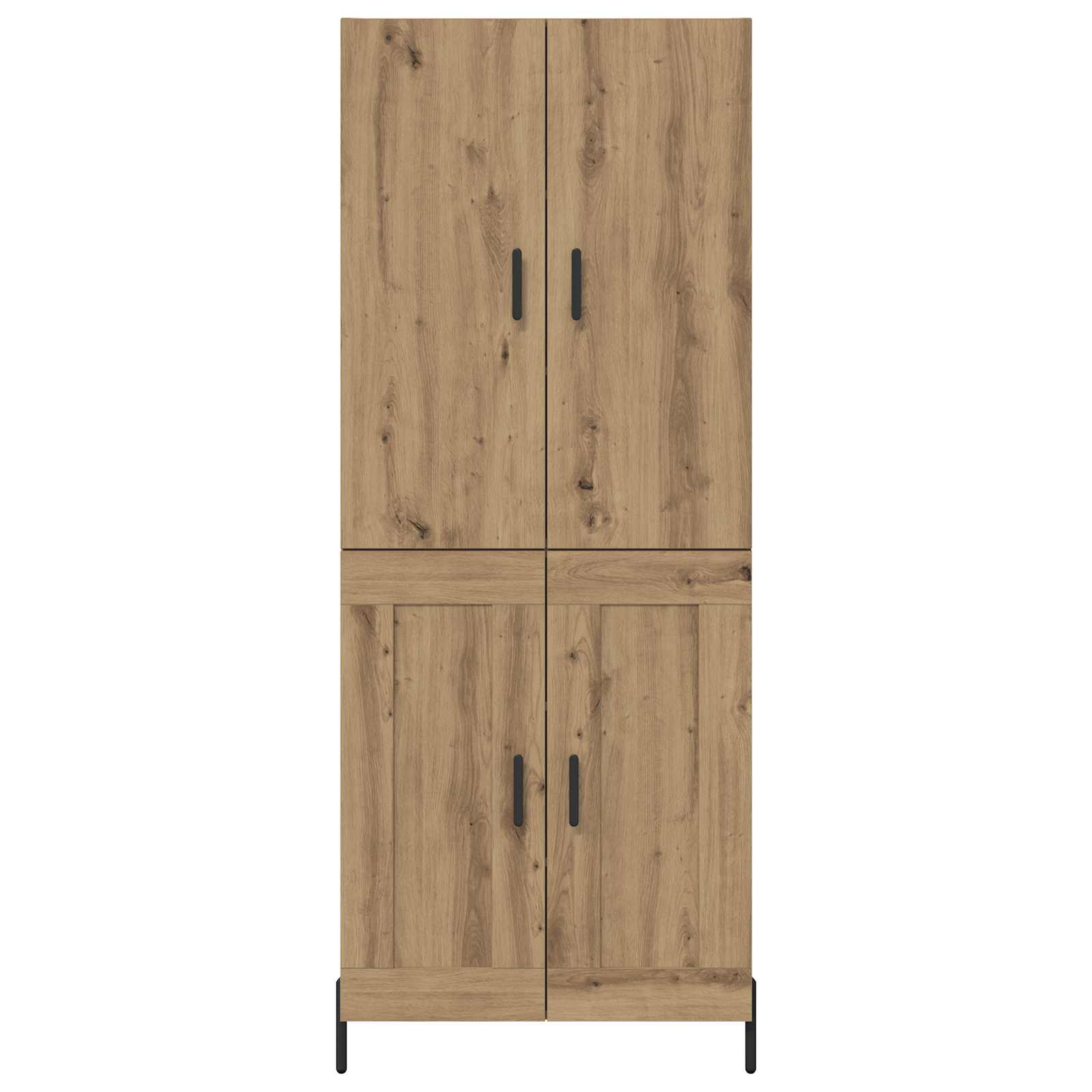 Highboard Artisan Egetræ 69,5 x 34 x 180 cm Konstrueret træ