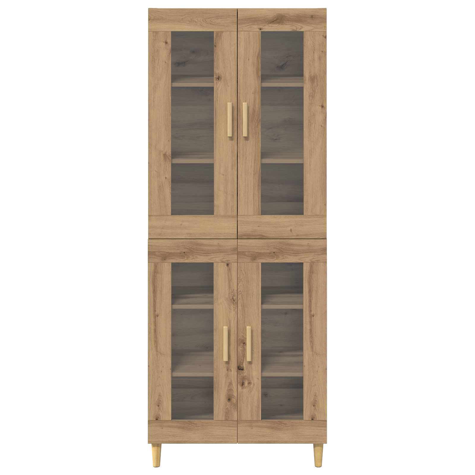 Highboard Artisan Egetræ 69,5 x 34 x 180 cm Konstrueret træ