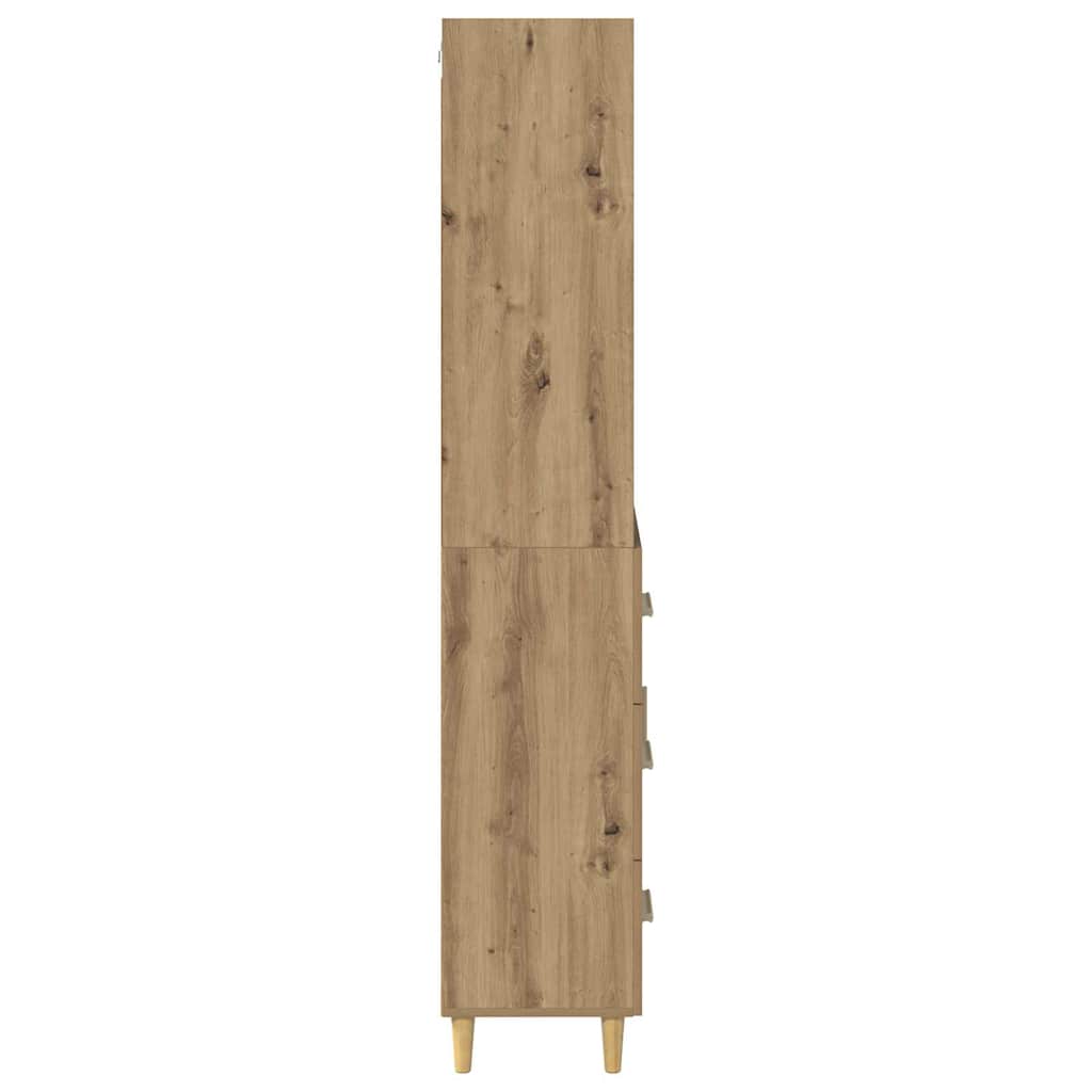 Highboard Artisan Egetræ 69,5 x 32,5 x 180 cm Konstrueret træ