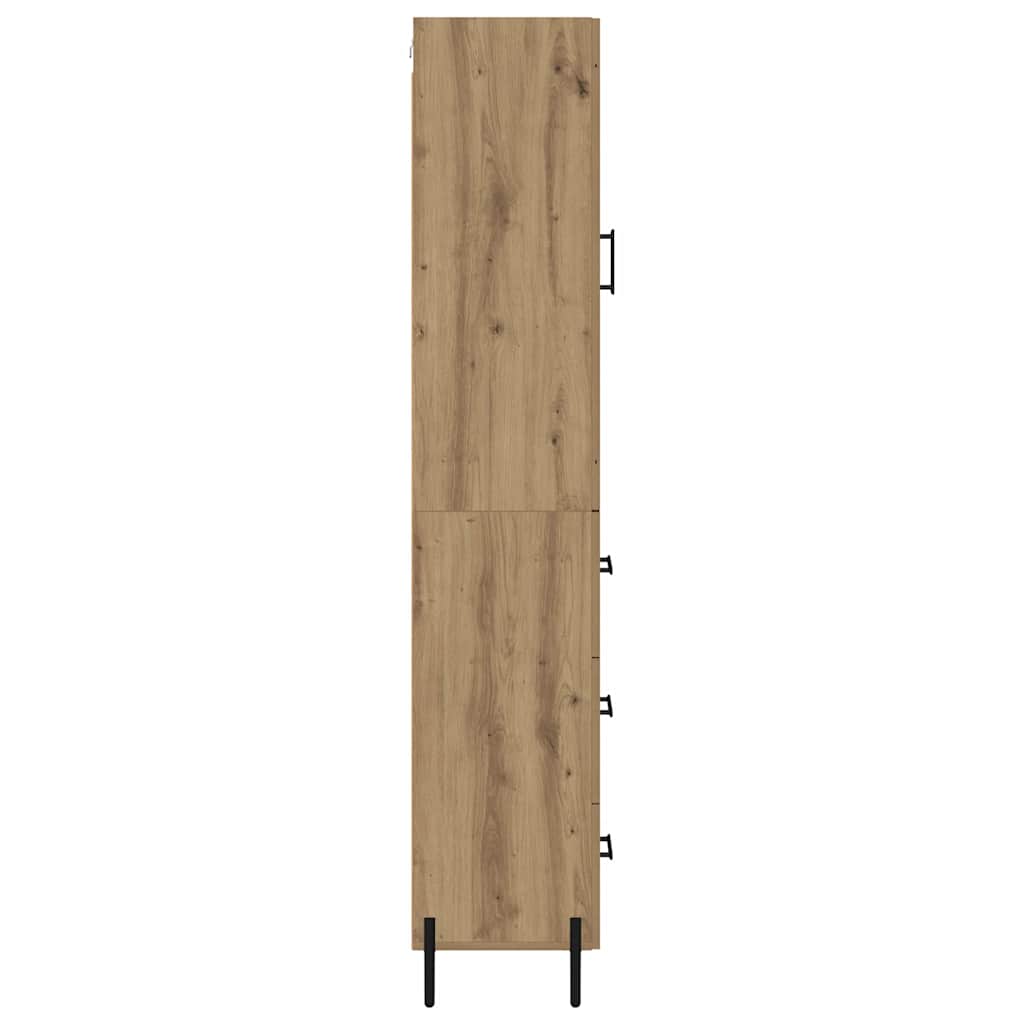 Highboard Artisan Egetræ 34,5 x 34 x 180 cm Konstrueret træ