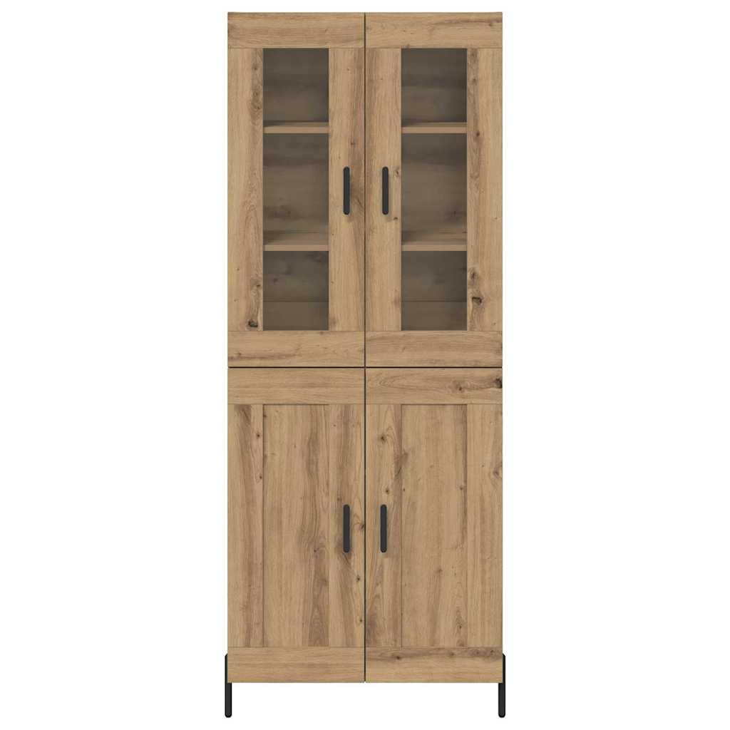 Highboard Artisan Egetræ 69,5 x 34 x 180 cm Konstrueret træ