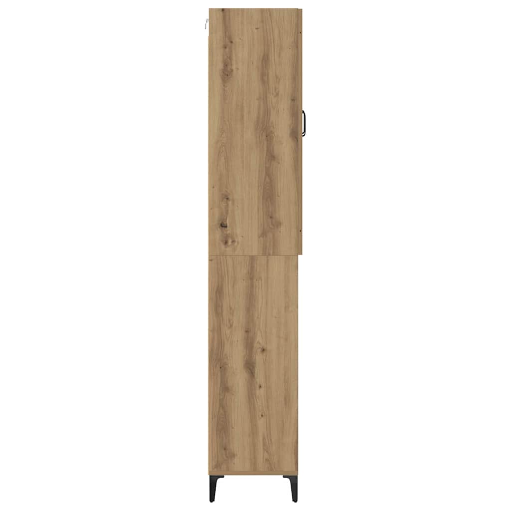Highboard Artisan Egetræ 69,5 x 34 x 180 cm Konstrueret træ