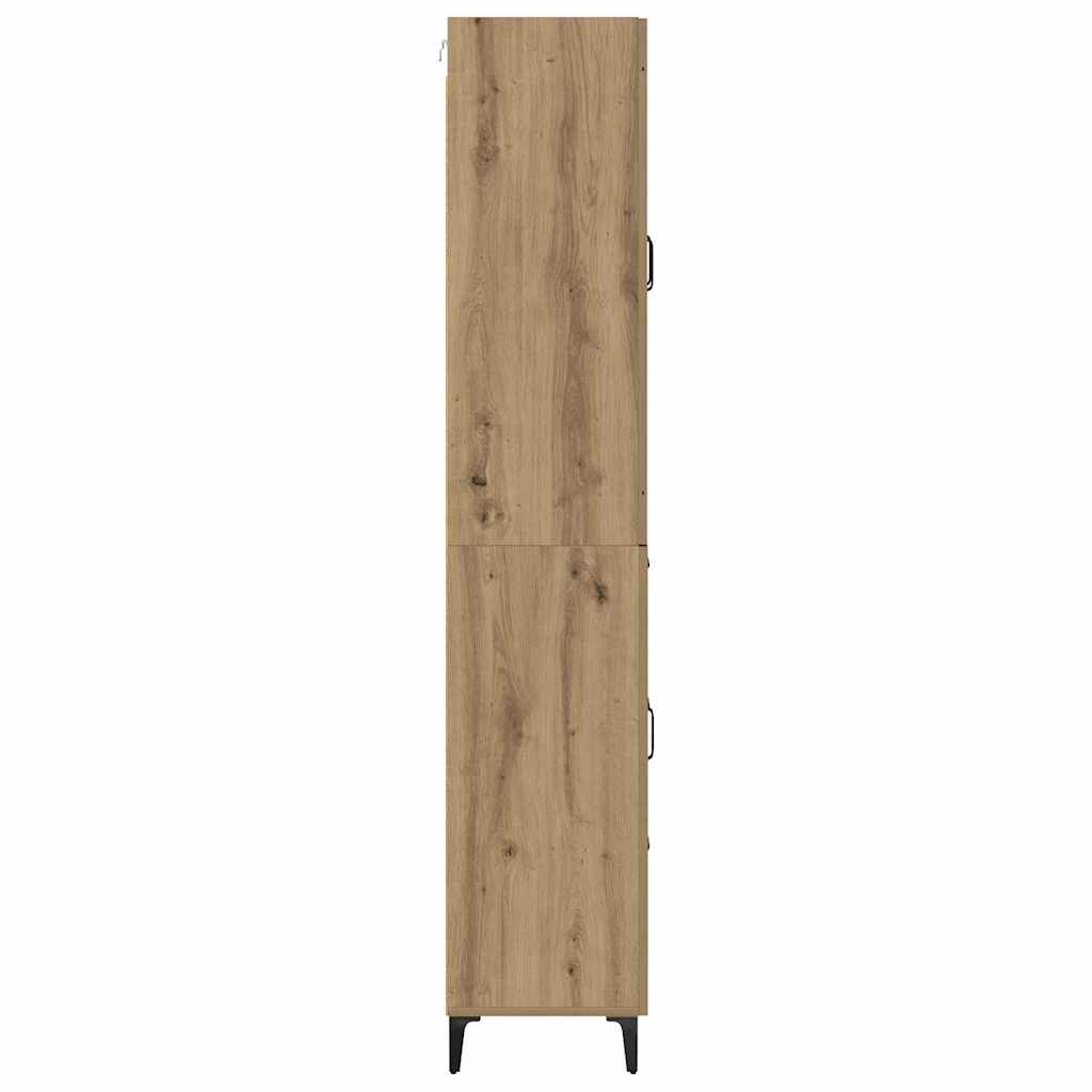 Highboard Artisan Egetræ 69,5 x 34 x 180 cm Konstrueret træ
