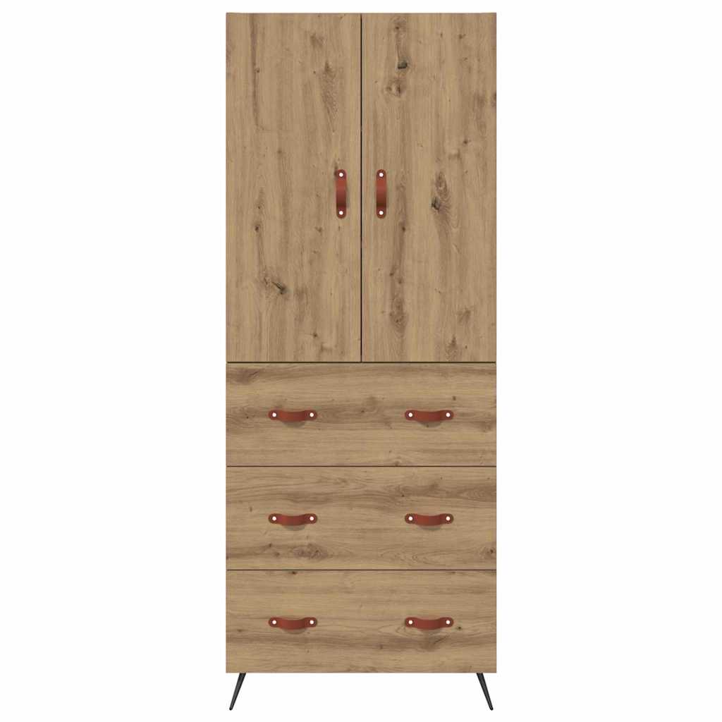 Highboard Artisan Egetræ 69,5 x 34 x 180 cm Konstrueret træ