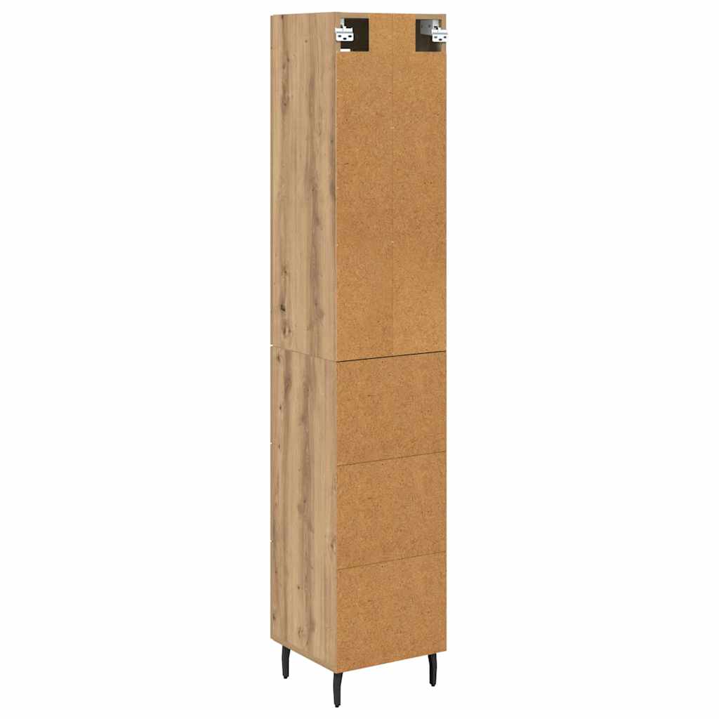 Highboard Artisan Egetræ 34,5 x 34 x 180 cm Konstrueret træ