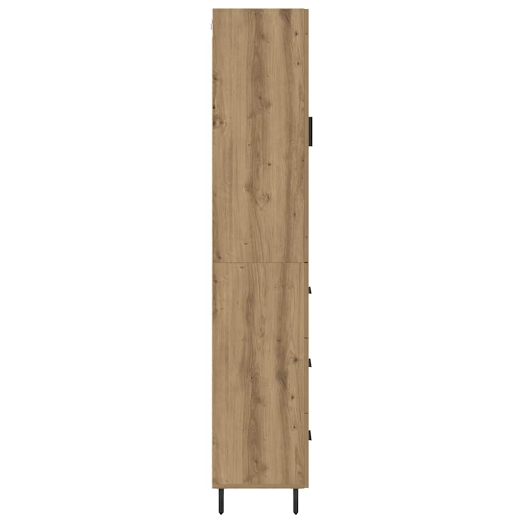 Highboard Artisan Egetræ 34,5 x 34 x 180 cm Konstrueret træ