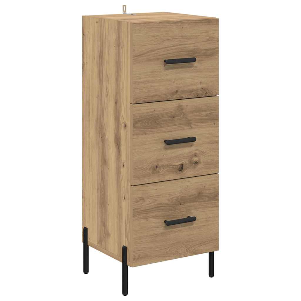 Highboard Artisan Egetræ 34,5 x 34 x 180 cm Konstrueret træ