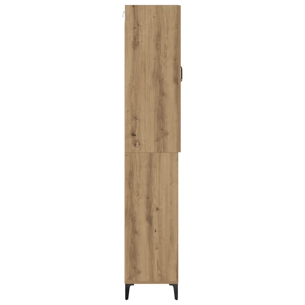 Highboard Artisan Egetræ 69,5 x 34 x 180 cm Konstrueret træ