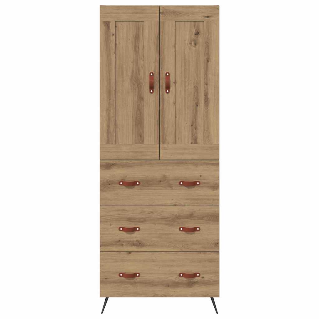 Highboard Artisan Egetræ 69,5 x 34 x 180 cm Konstrueret træ