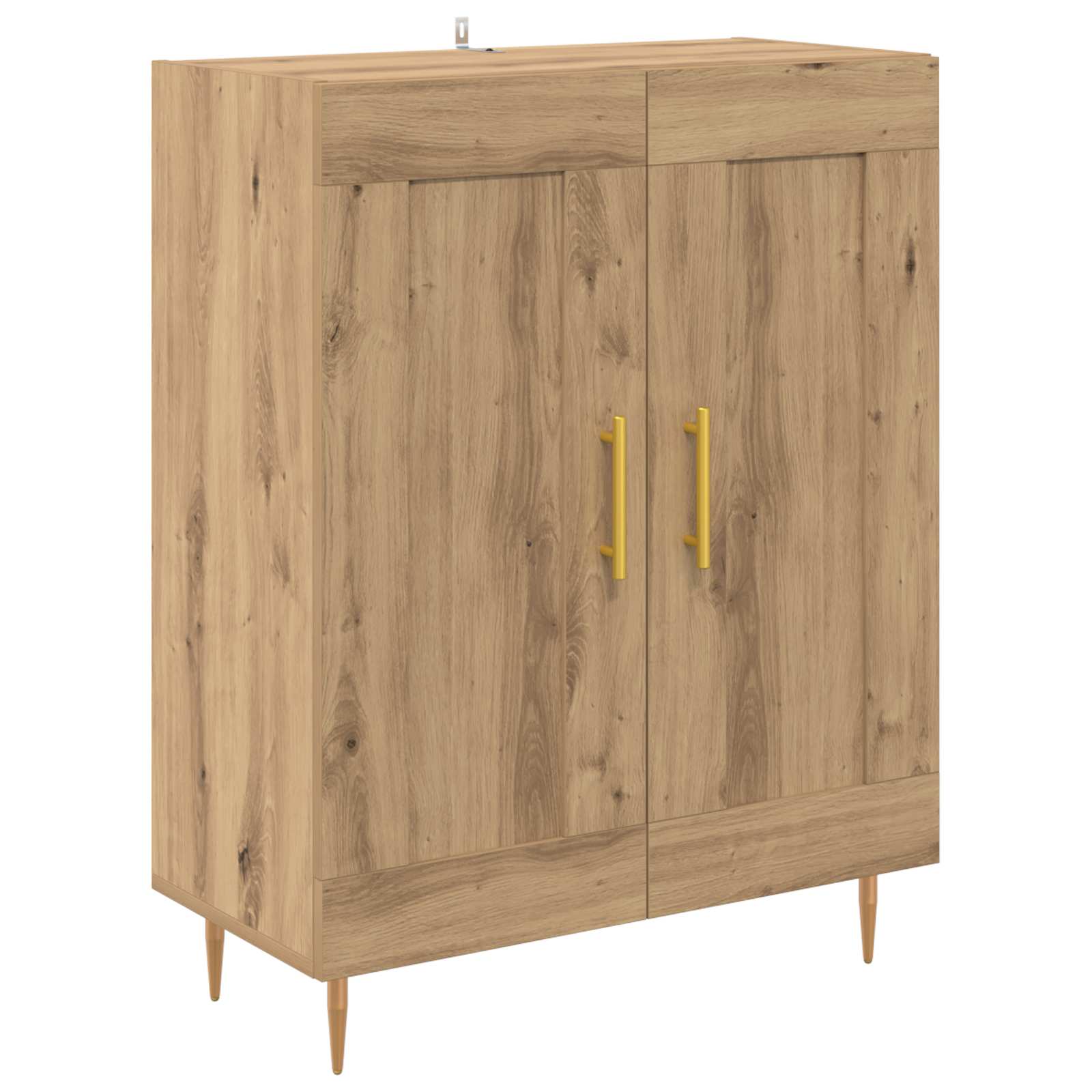 Highboard Artisan Egetræ 69,5 x 34 x 180 cm Konstrueret træ