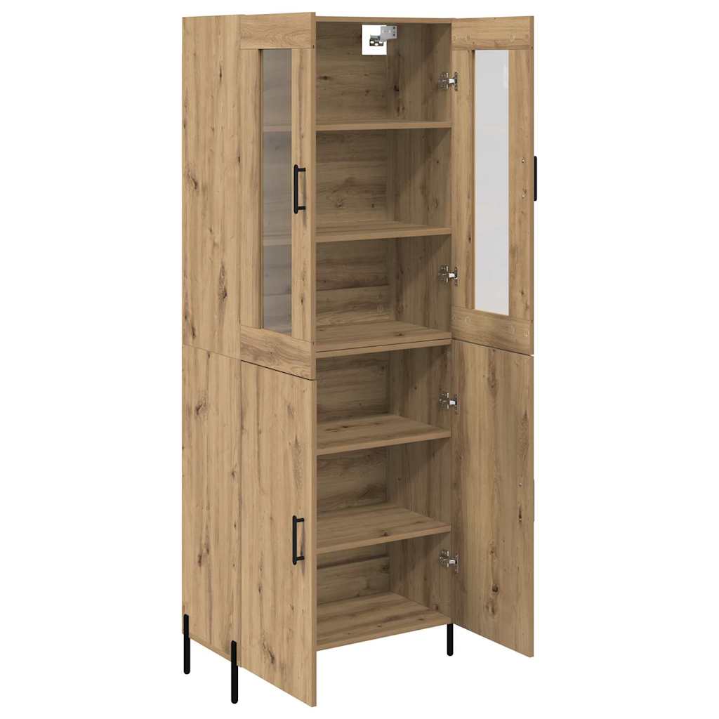 Highboard Artisan Egetræ 69,5 x 34 x 180 cm Konstrueret træ