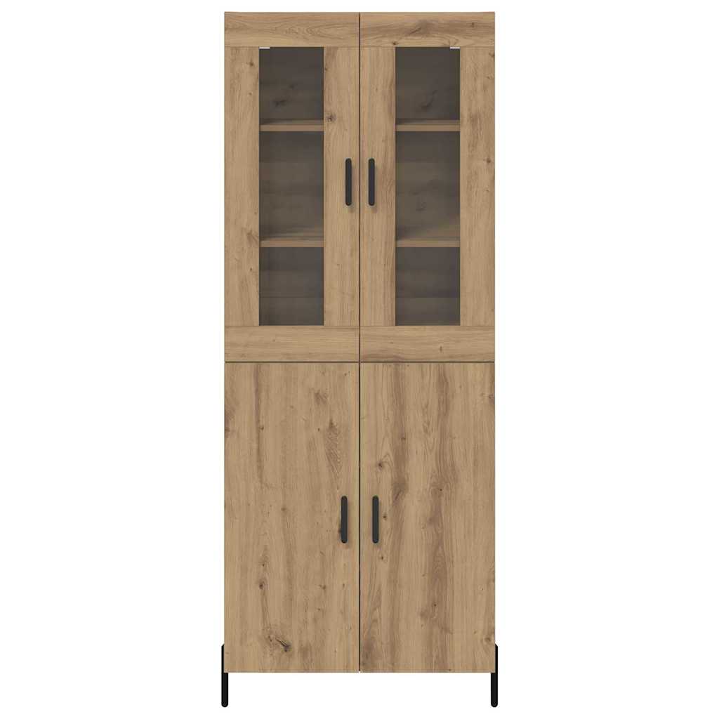 Highboard Artisan Egetræ 69,5 x 34 x 180 cm Konstrueret træ