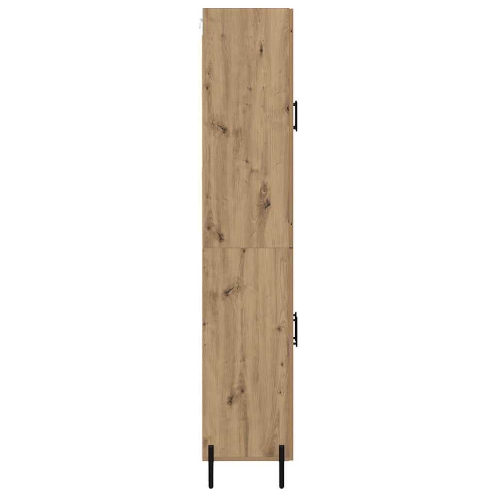 Highboard Artisan Egetræ 69,5 x 34 x 180 cm Konstrueret træ