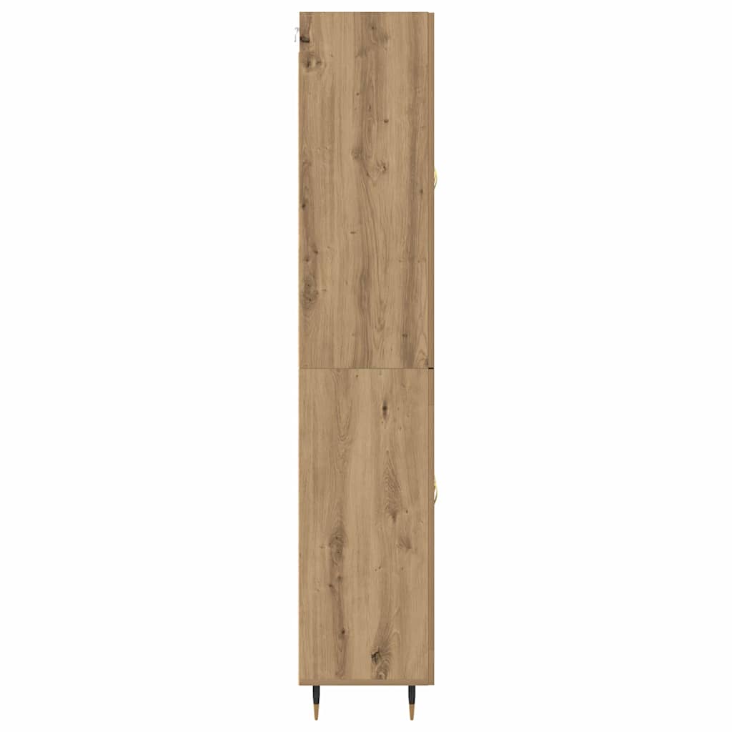 Highboard Artisan Egetræ 69,5 x 34 x 180 cm Konstrueret træ