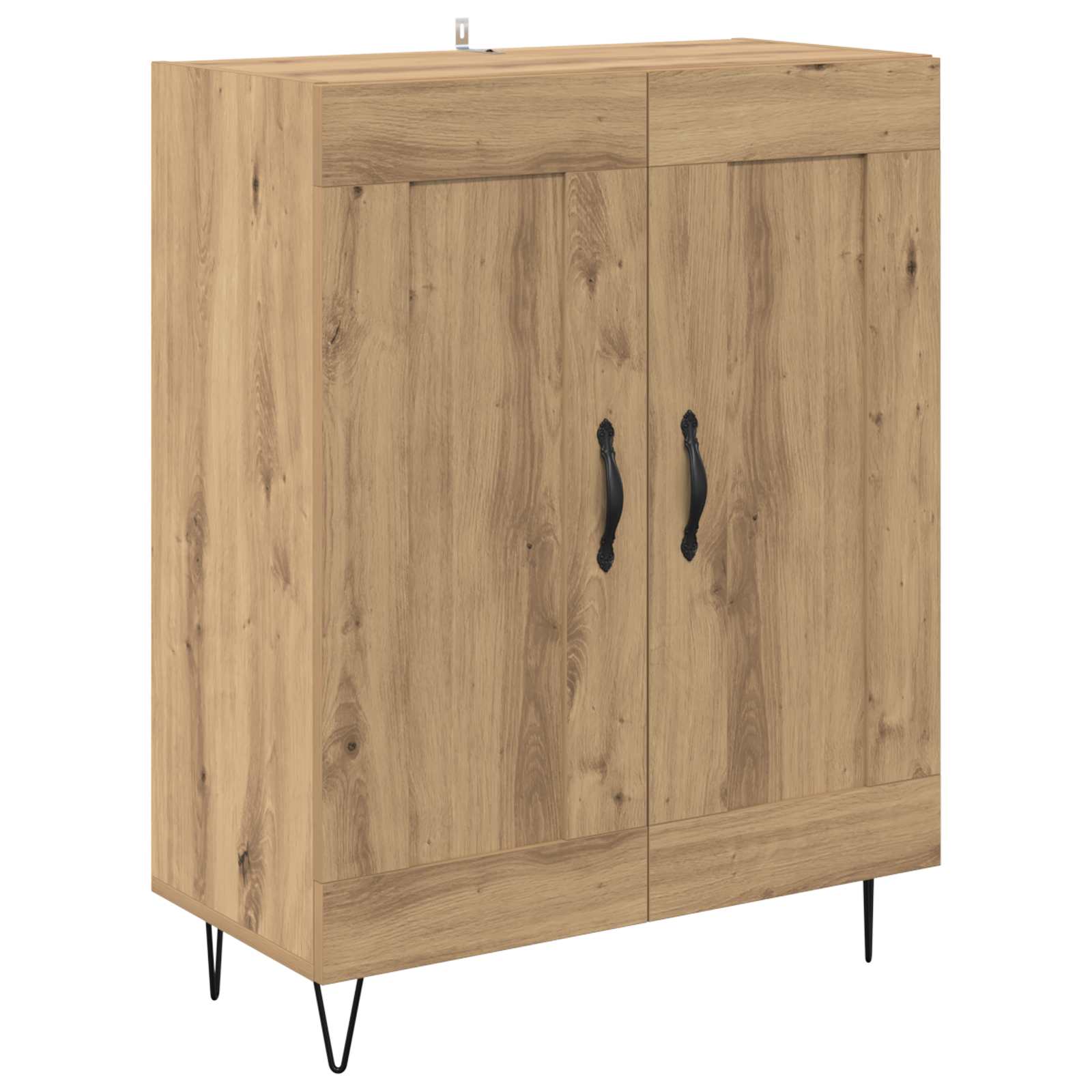 Highboard Artisan Egetræ 69,5 x 34 x 180 cm Konstrueret træ