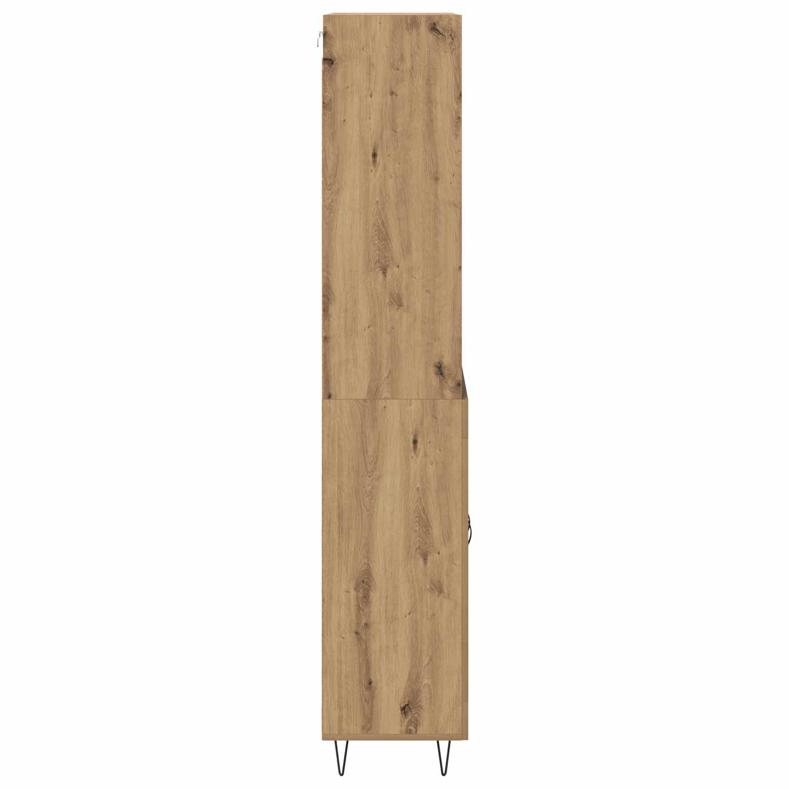 Highboard Artisan Egetræ 69,5 x 34 x 180 cm Konstrueret træ