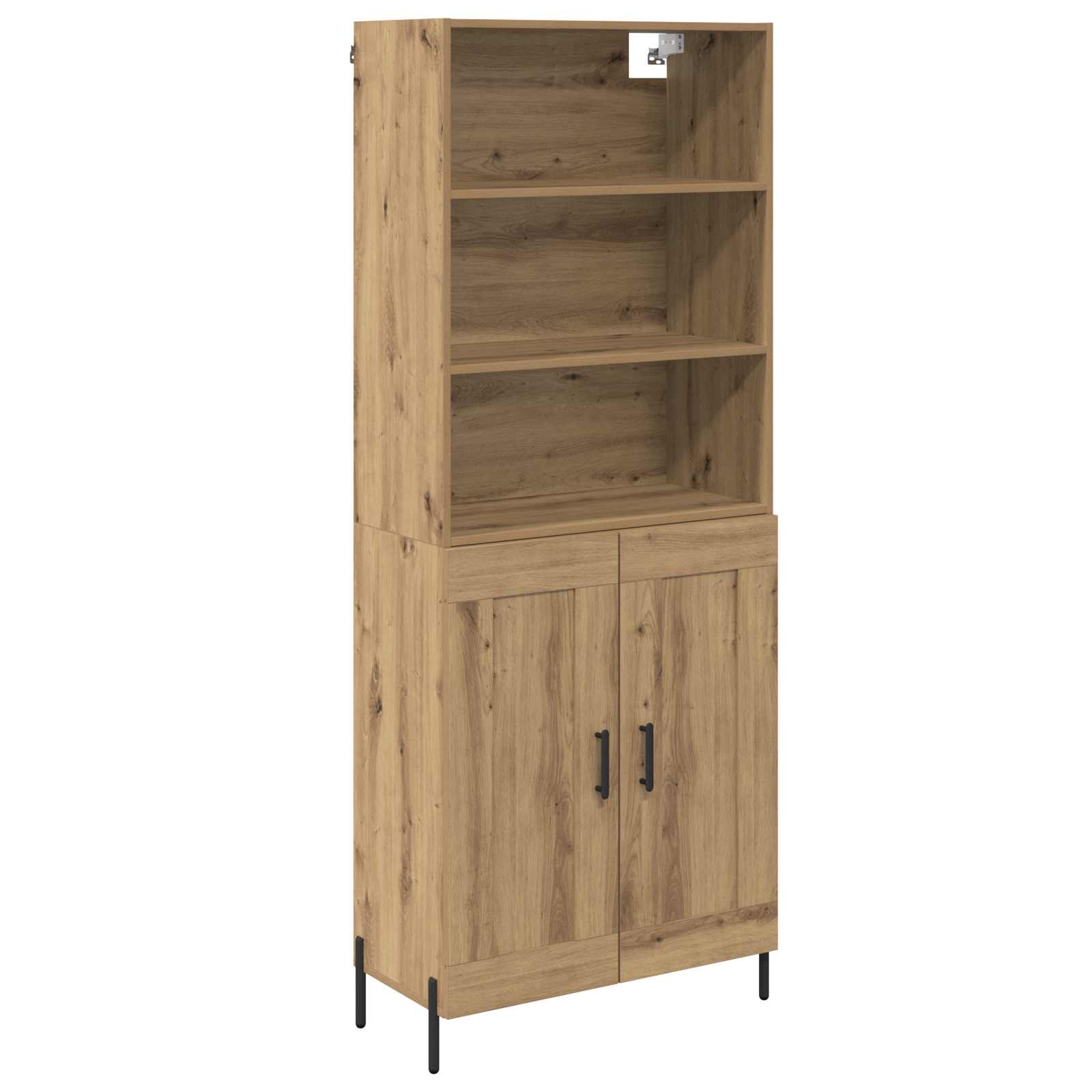 Highboard Artisan Egetræ 69,5 x 32,5 x 180 cm Konstrueret træ