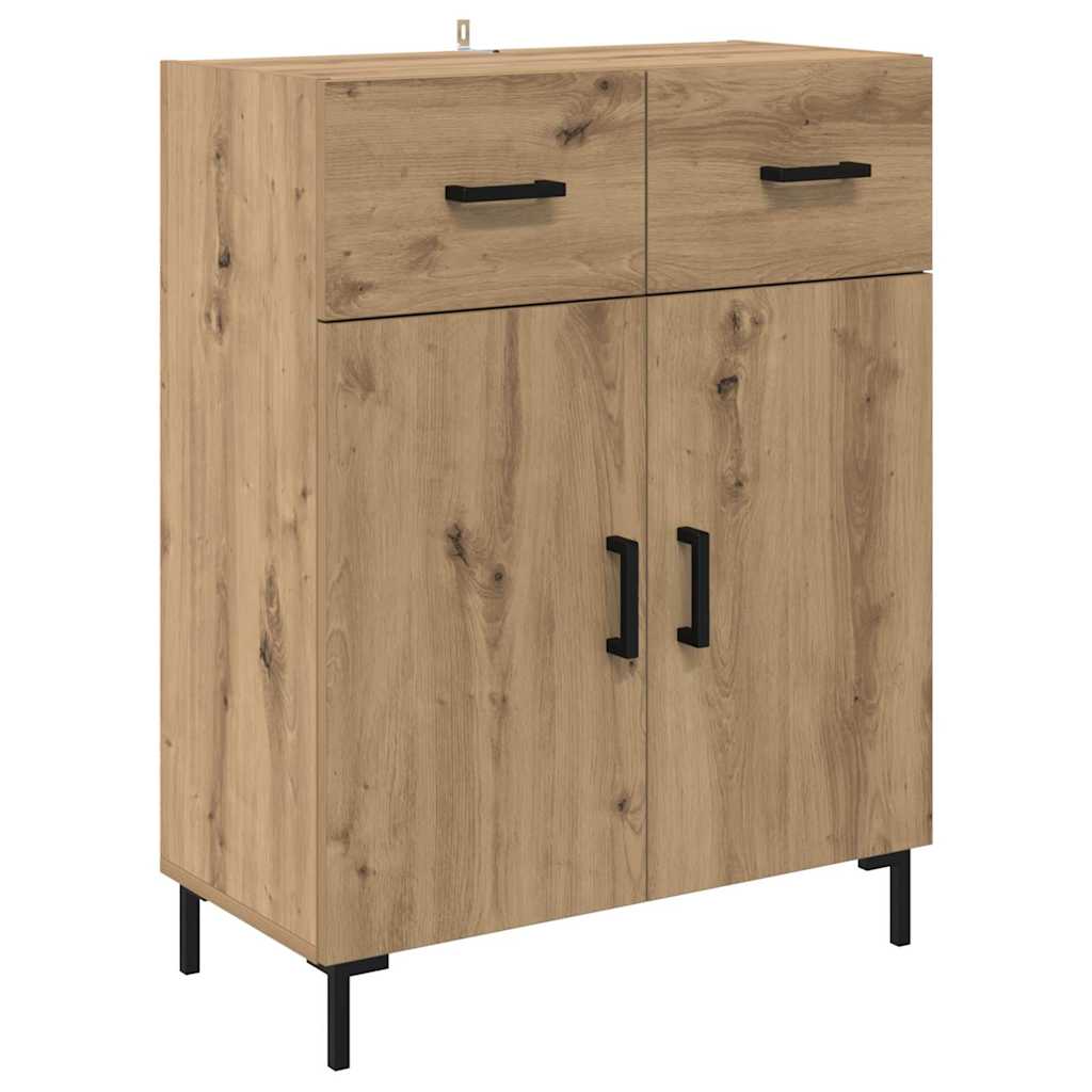 Highboard Artisan Egetræ 69,5 x 34 x 180 cm Konstrueret træ