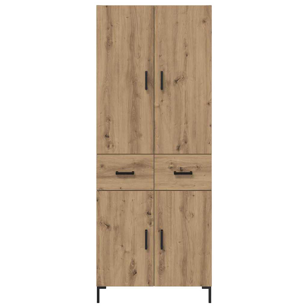 Highboard Artisan Egetræ 69,5 x 34 x 180 cm Konstrueret træ