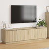 TV-skab med LED Sonoma-eg 180 x 38 x 49 cm Konstrueret træ