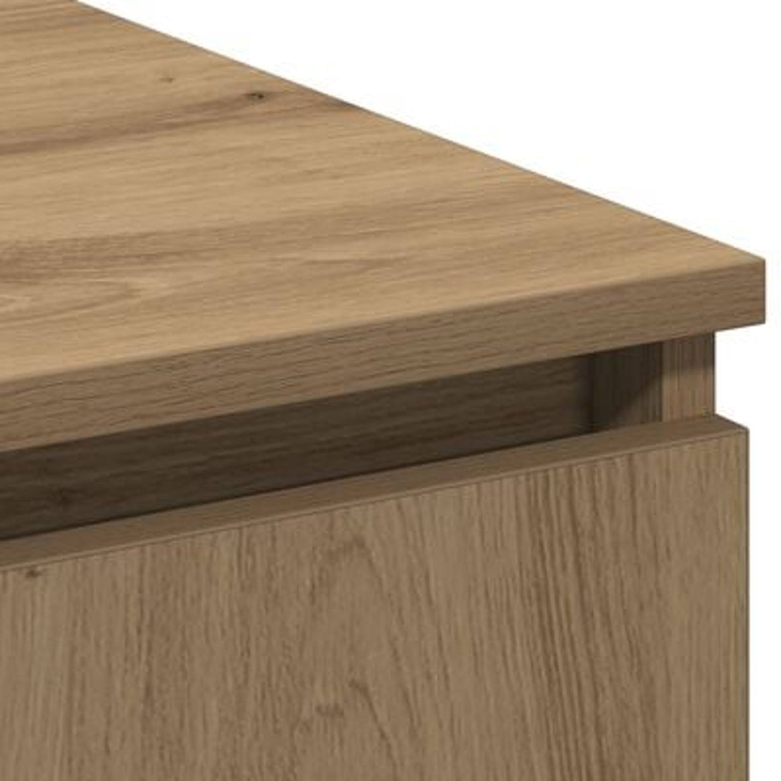 TV-skab med LED artisan eg 180 x 38 x 49 cm Konstrueret træ