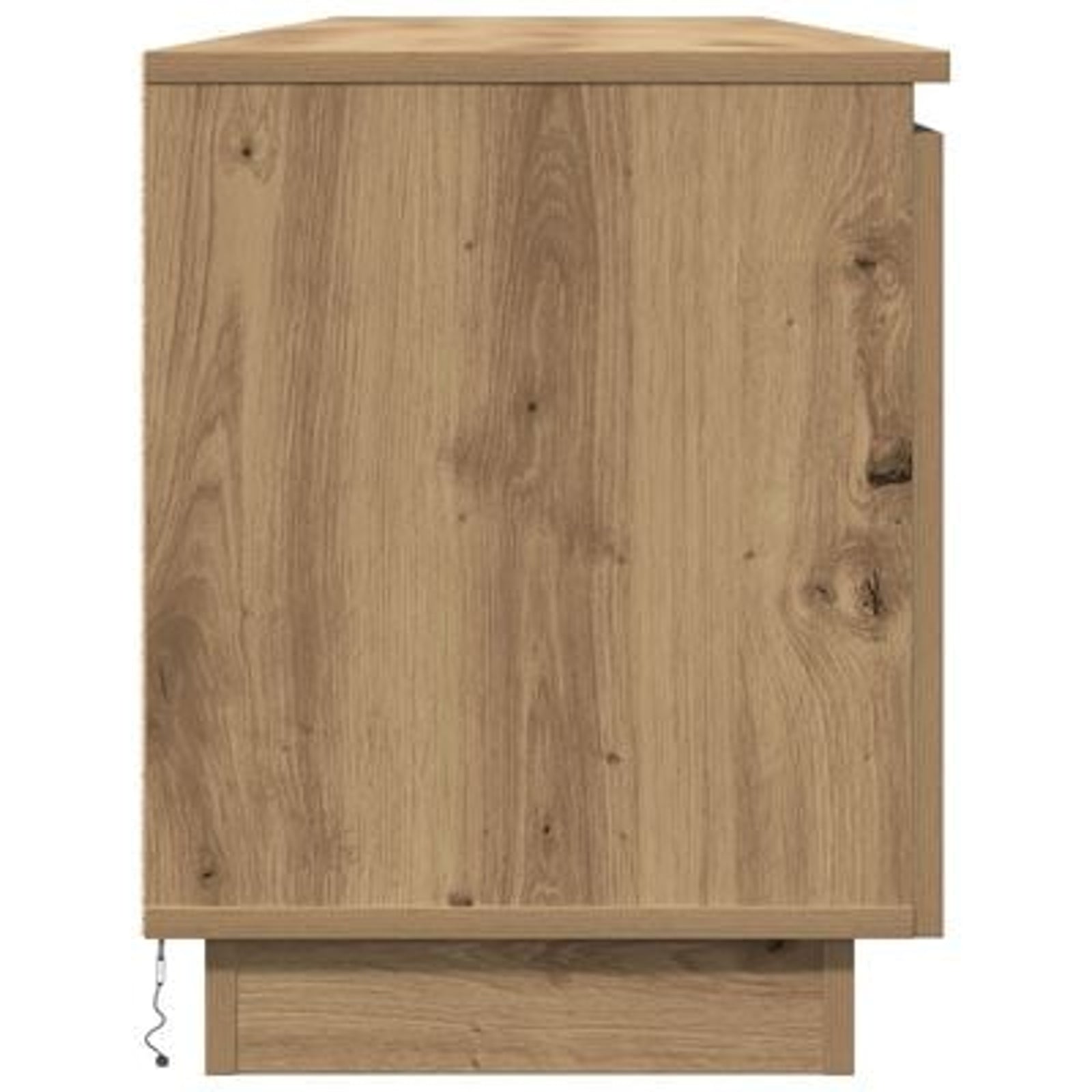 TV-skab med LED artisan eg 180 x 38 x 49 cm Konstrueret træ