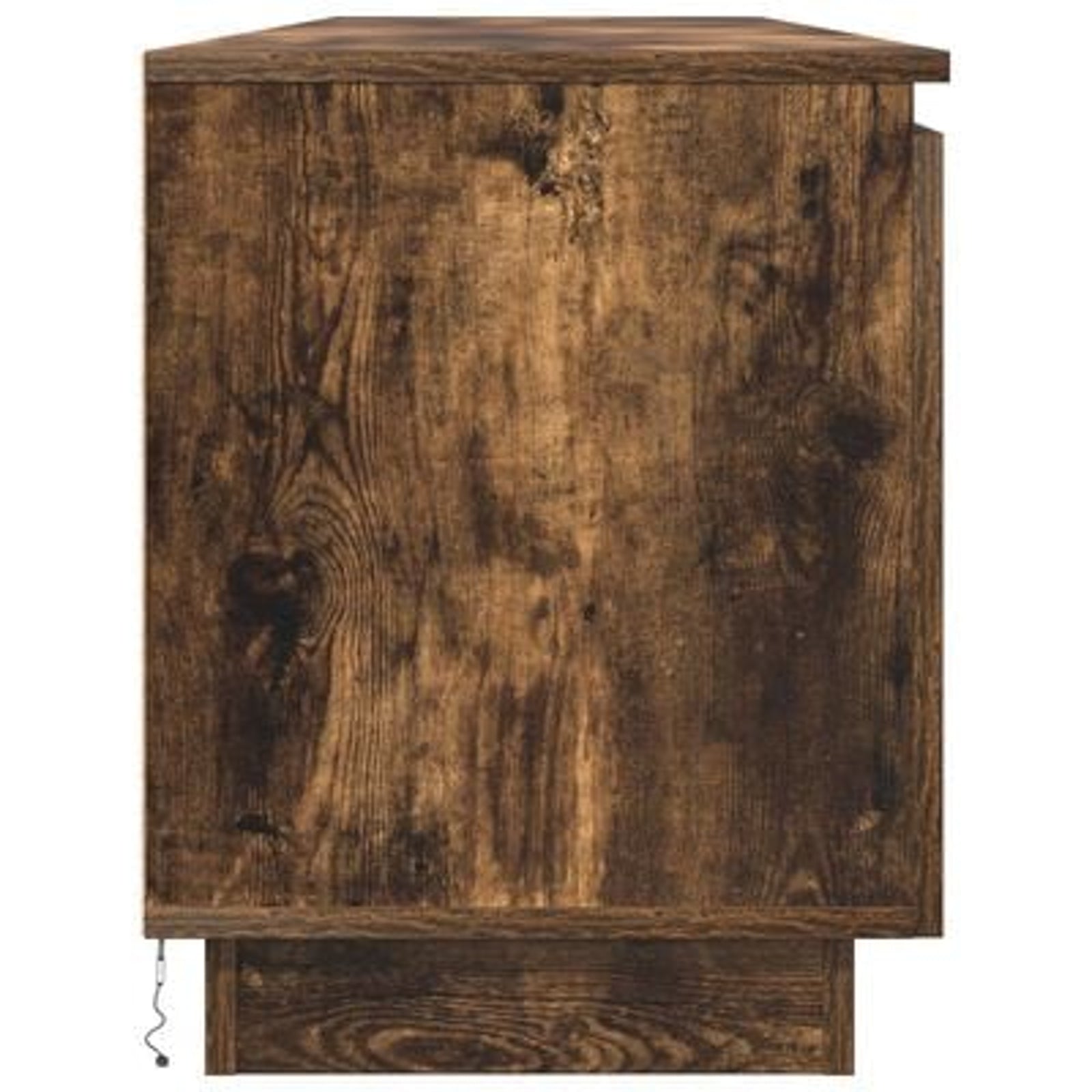 TV-skab med LED Røget eg 180 x 38 x 49 cm Konstrueret træ