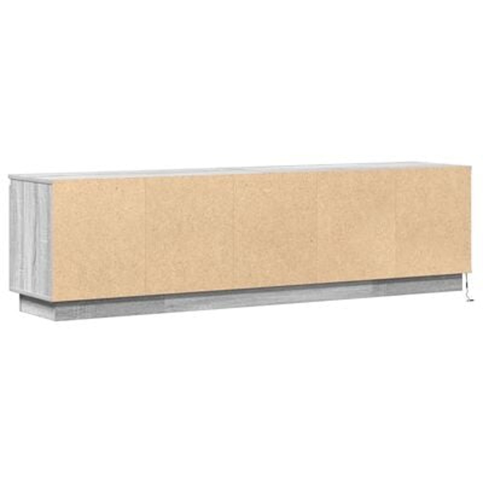 TV-skab med LED Grå sonoma-eg 180 x 38 x 49 cm Konstrueret træ
