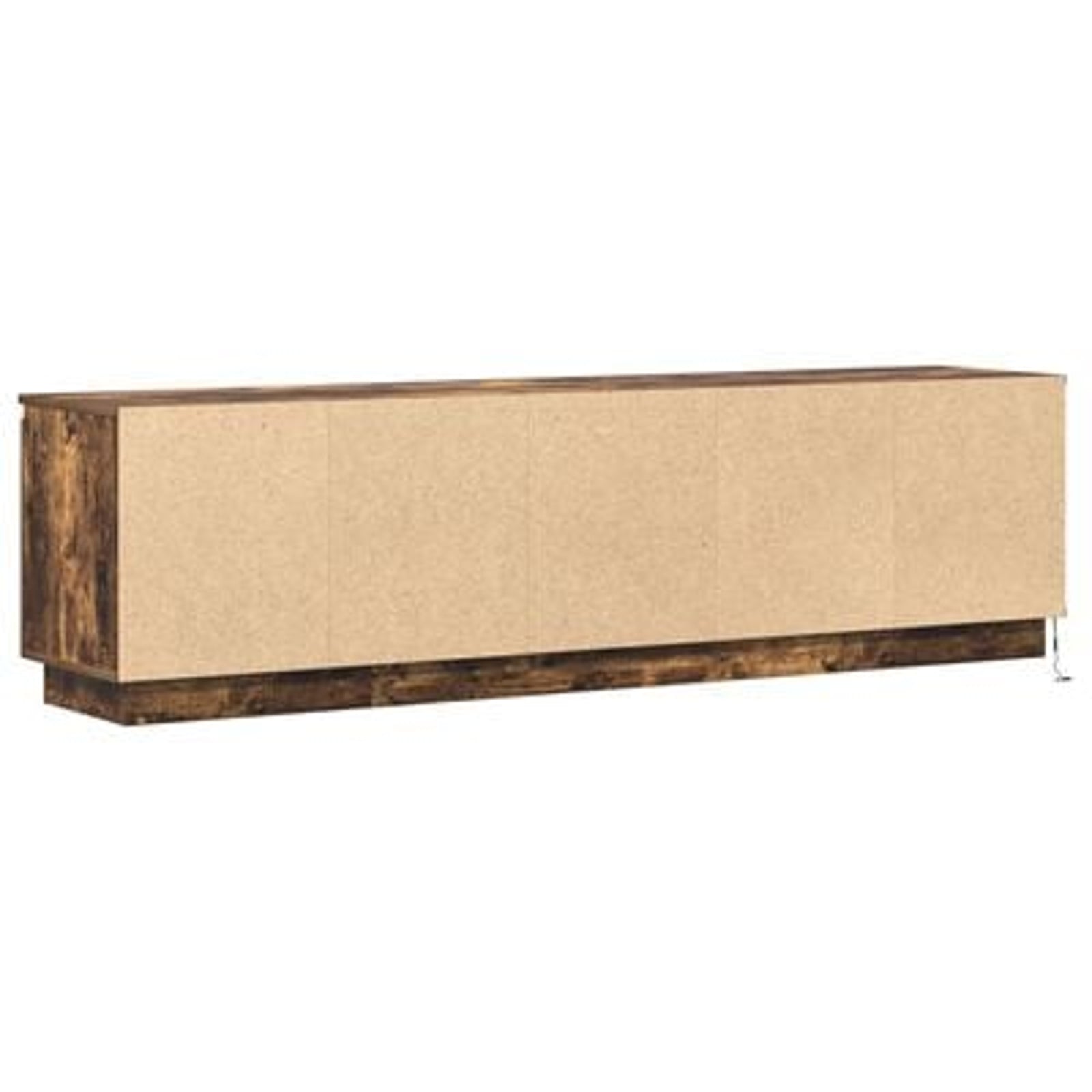 TV-skab med LED Røget eg 180 x 38 x 49 cm Konstrueret træ