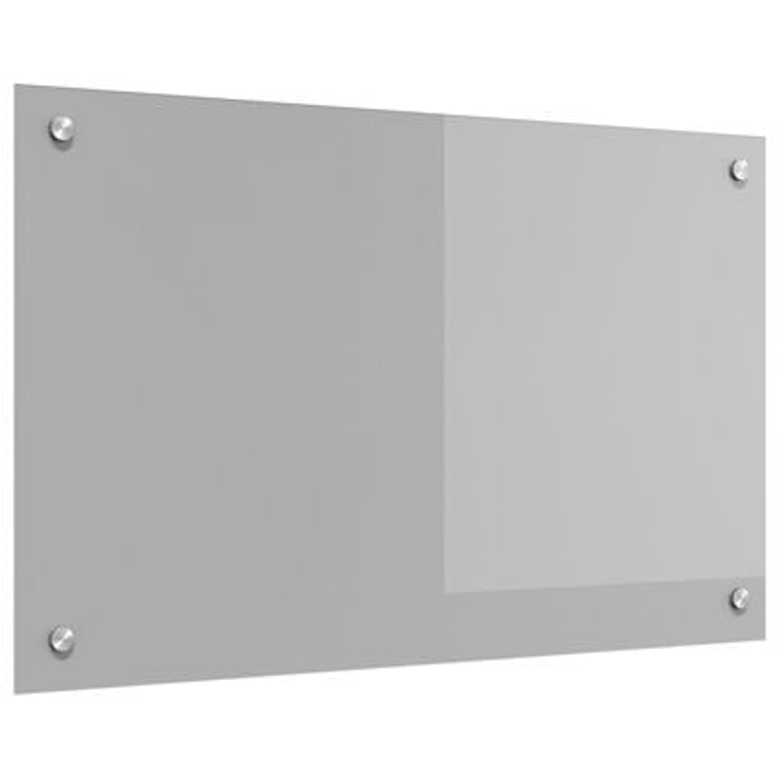 Køkken bagvæg Lysegrå 80 x 50 x 0.6 cm hærdet glas