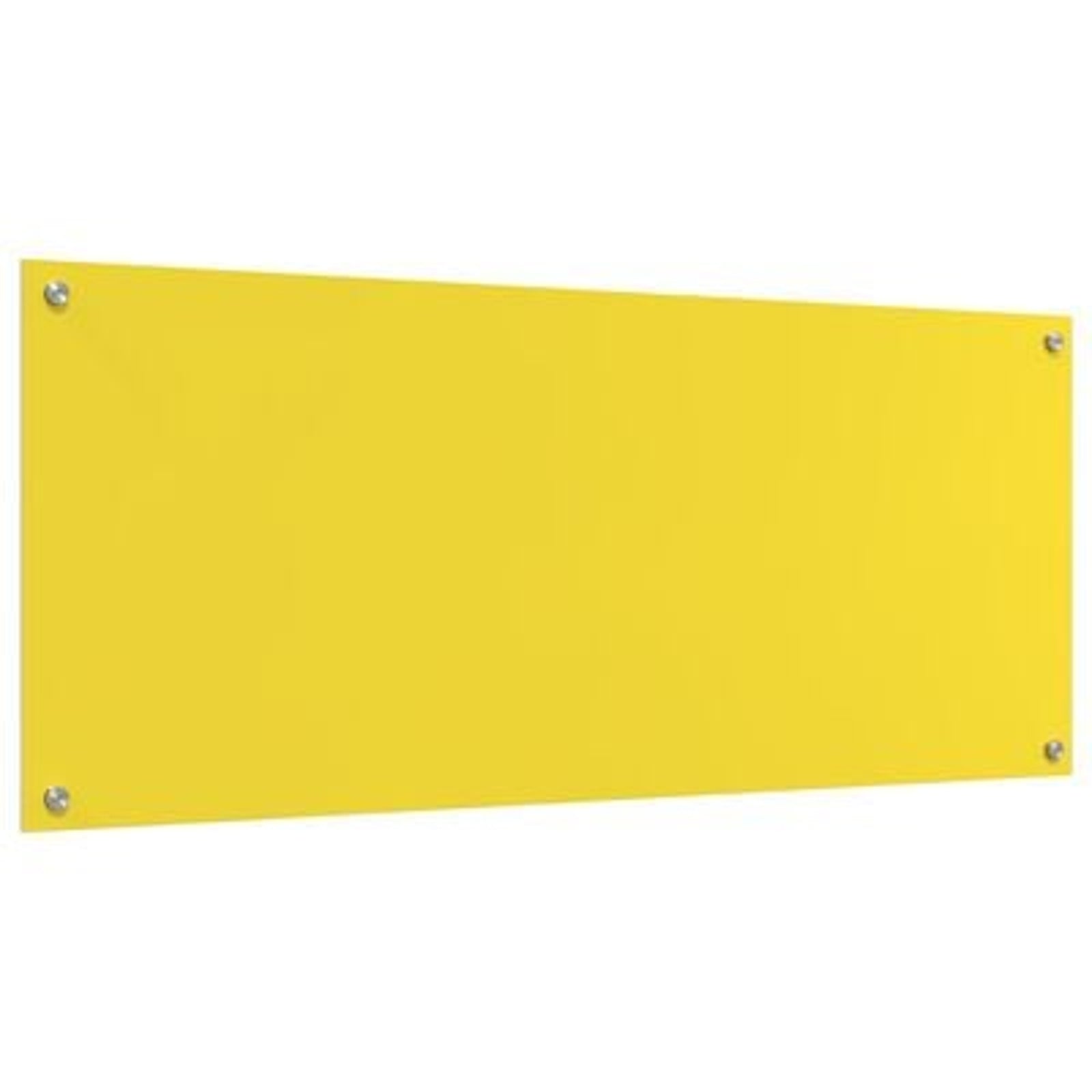 Køkken bagvæg Gul 120 x 50 x 0.6 cm hærdet glas