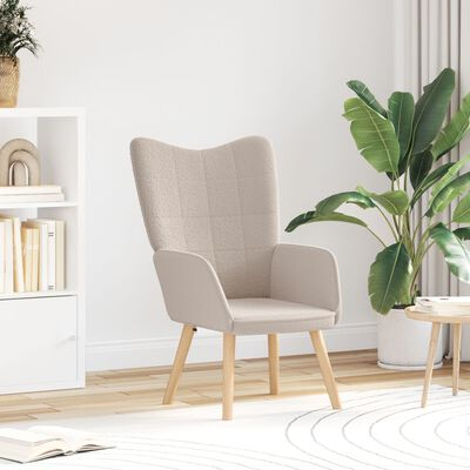 Afslappende stol Lysegrå 62 x 67 x 95,5 cm Stof
