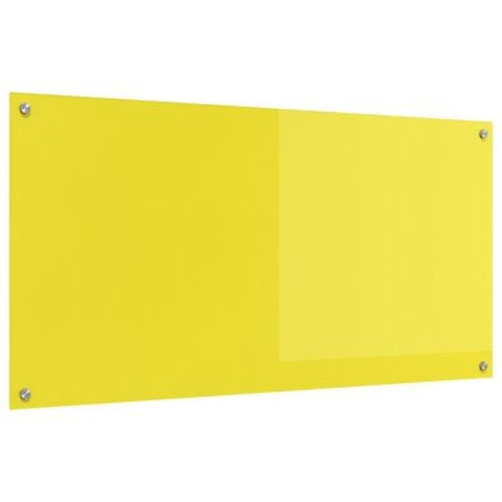 Køkken bagvæg Gul 120 x 60 x 0.6 cm hærdet glas