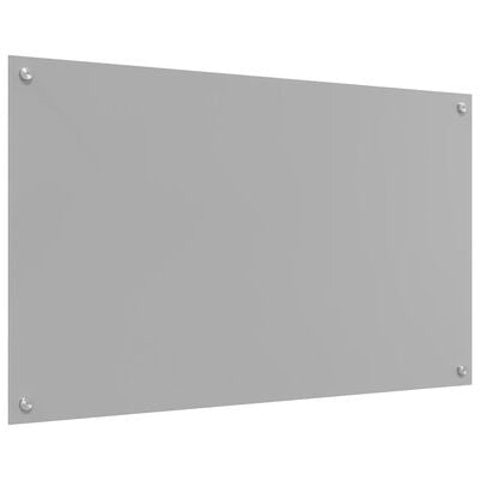 Køkken bagvæg Lysegrå 100 x 60 x 0.6 cm hærdet glas
