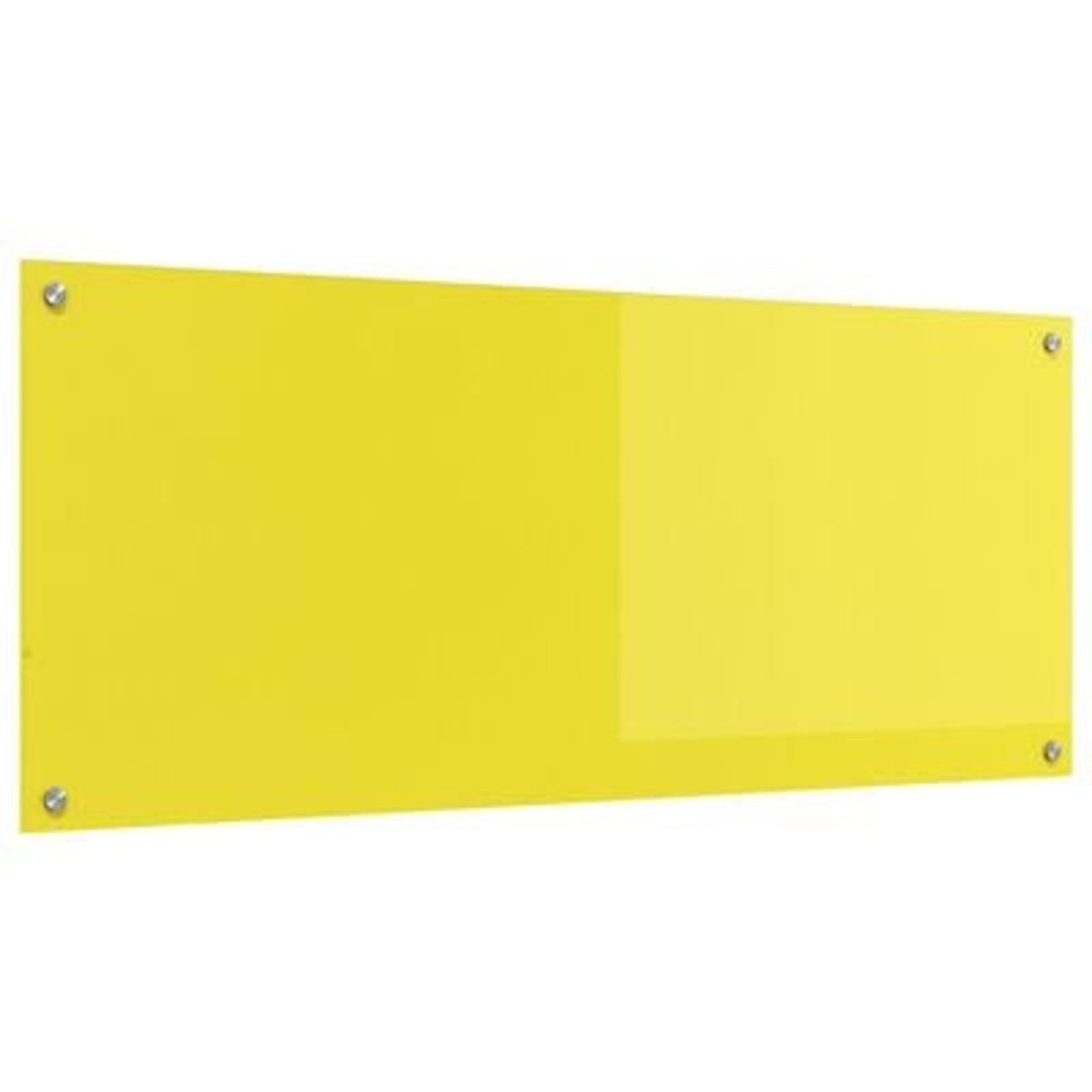 Køkken bagvæg Gul 120 x 50 x 0.6 cm hærdet glas