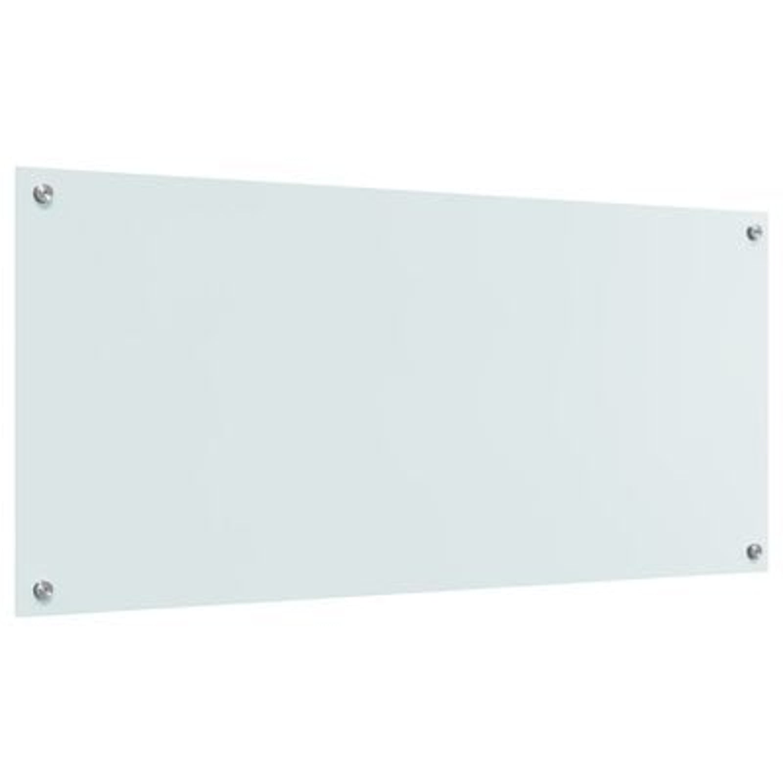 Køkken bagvæg Hvid 110 x 50 x 0.6 cm hærdet glas