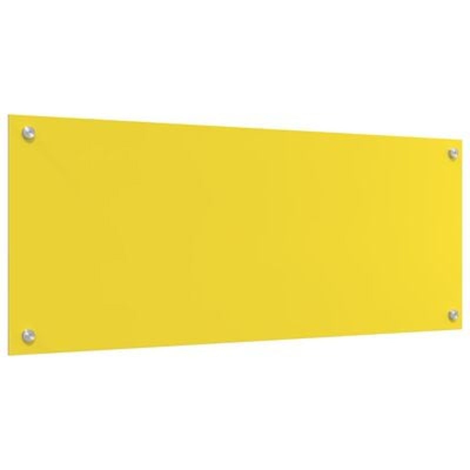 Køkken bagvæg Gul 100 x 40 x 0.6 cm hærdet glas
