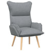 Afslappende stol Lysegrå 69 x 74 x 93 cm Stof