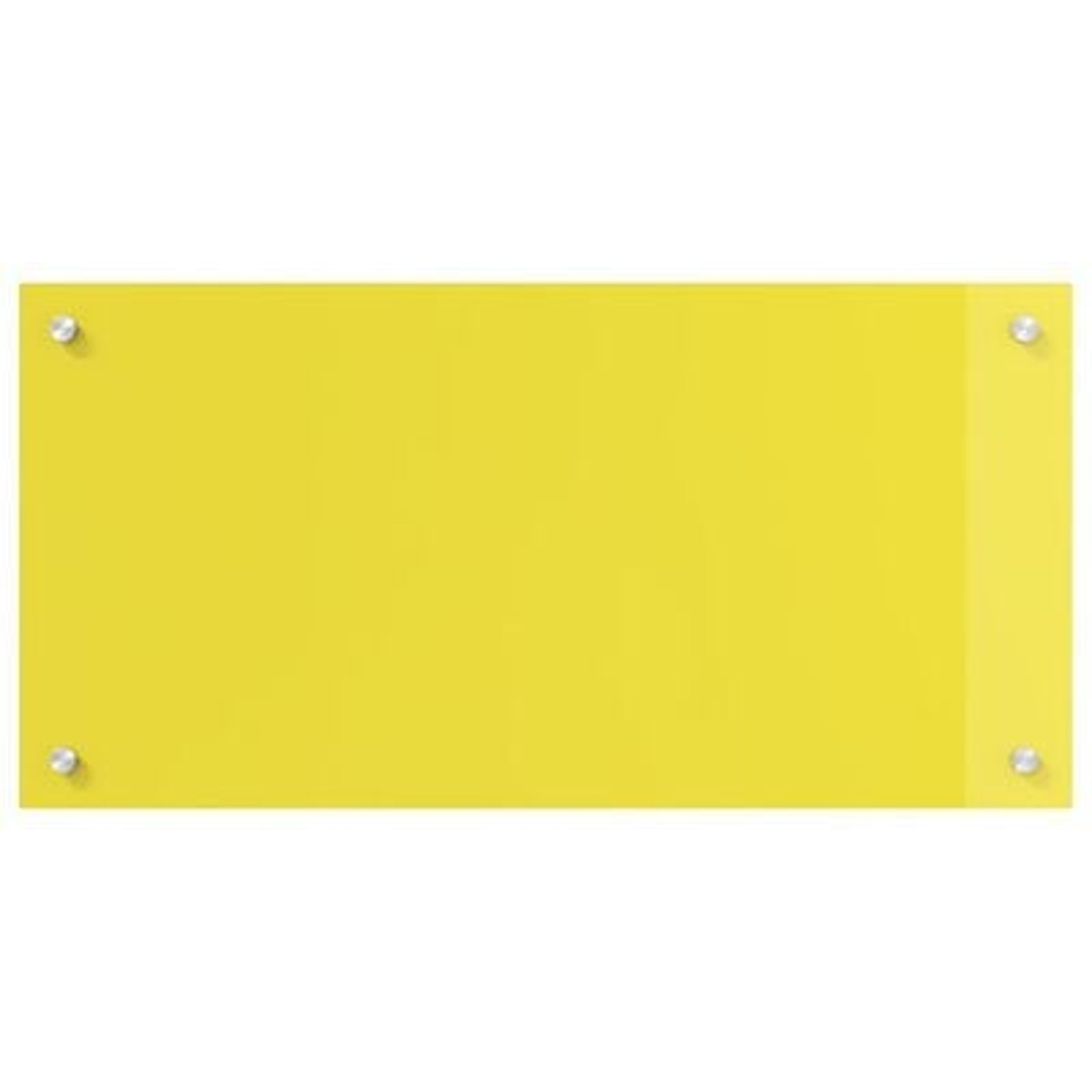 Køkken bagvæg Gul 80 x 40 x 0,6 cm hærdet glas