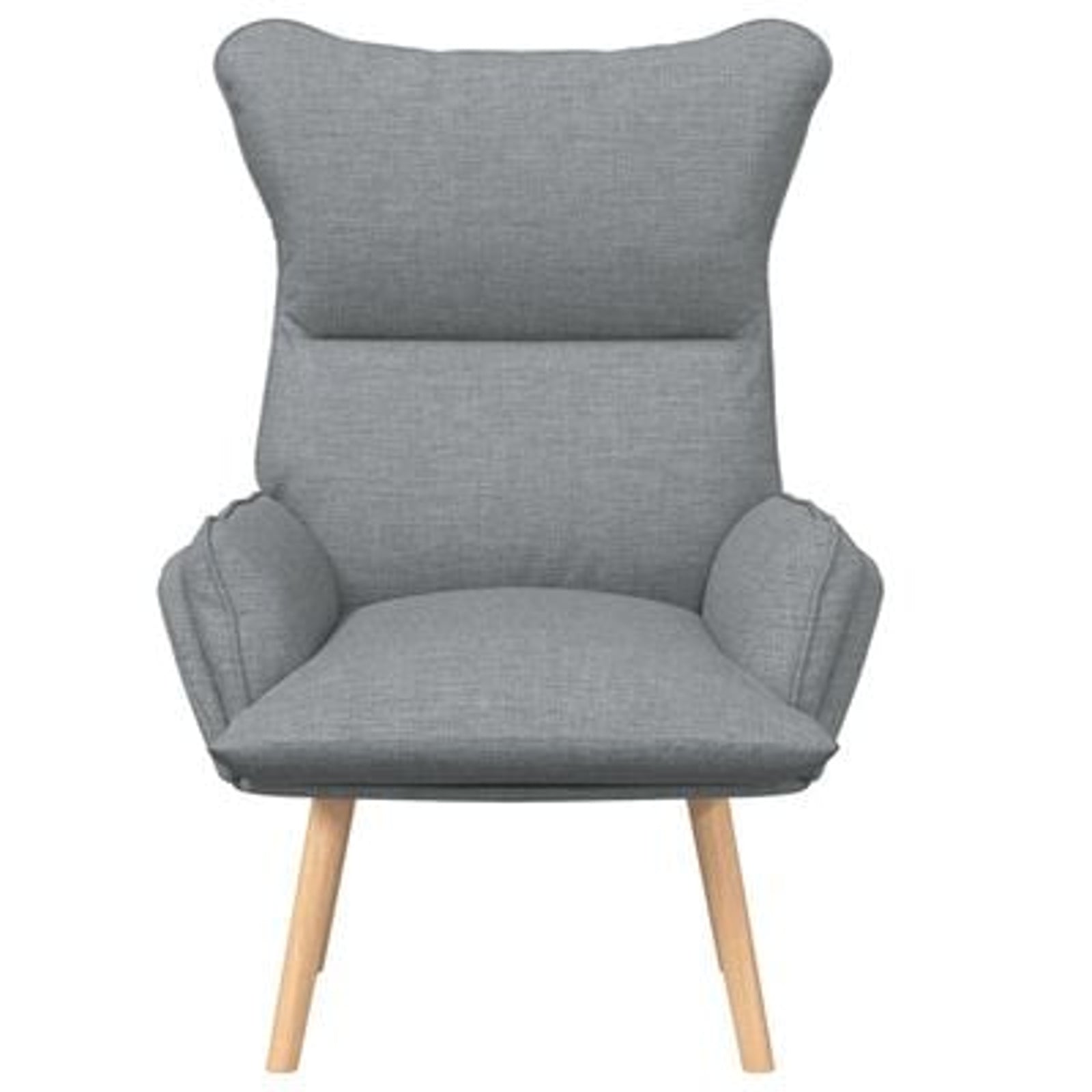 Afslappende stol Lysegrå 69 x 74 x 93 cm Stof