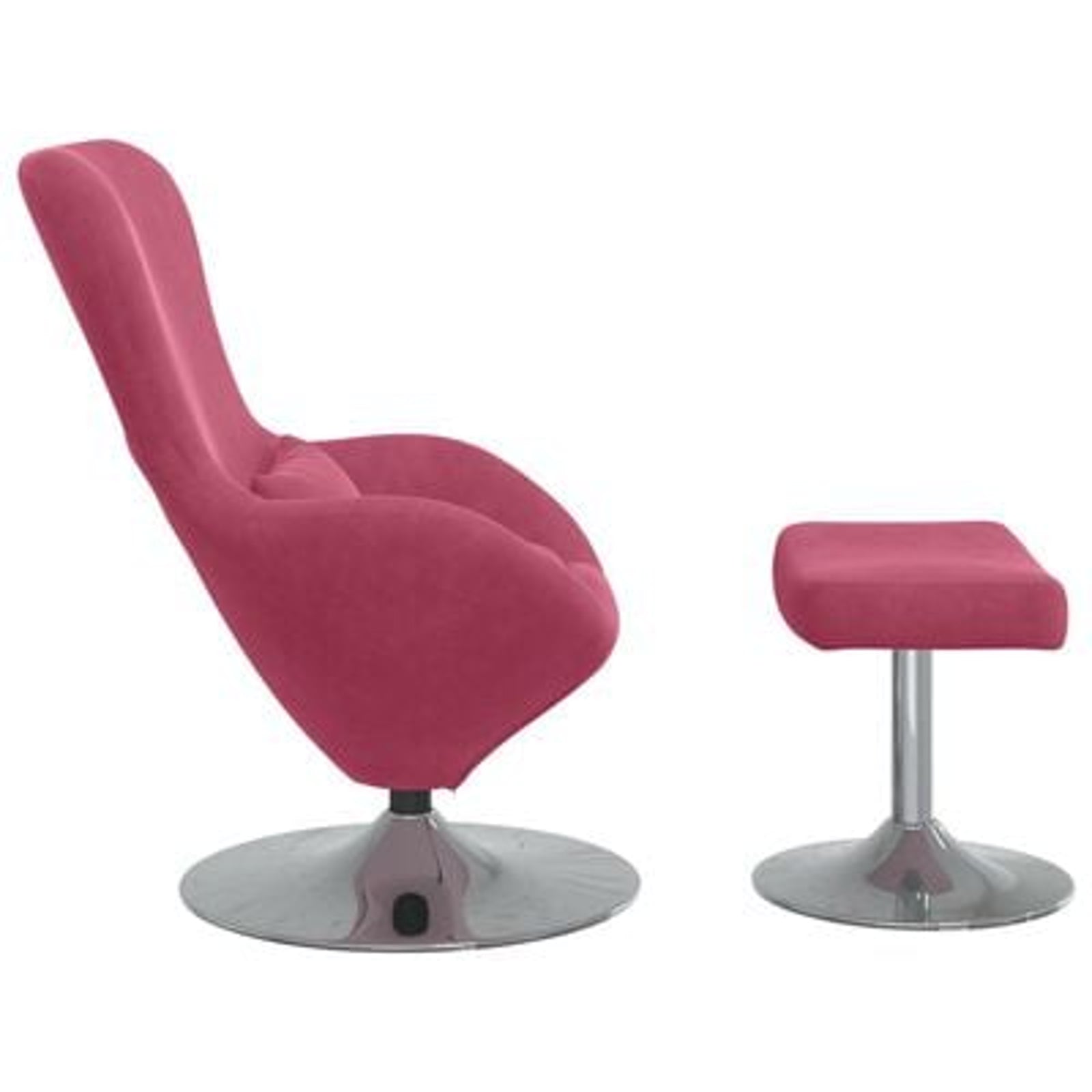 Æggestol 2 pcs Vinrød 63 x 73 x 90 cm Fløjl