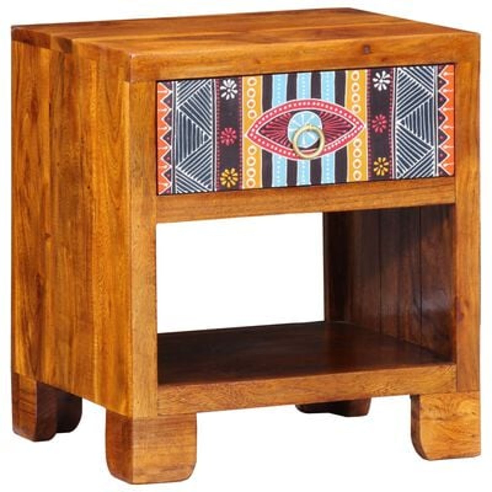 Sideboard Flerfarvet 40 x 35 x 45 cm Massivt akacietræ