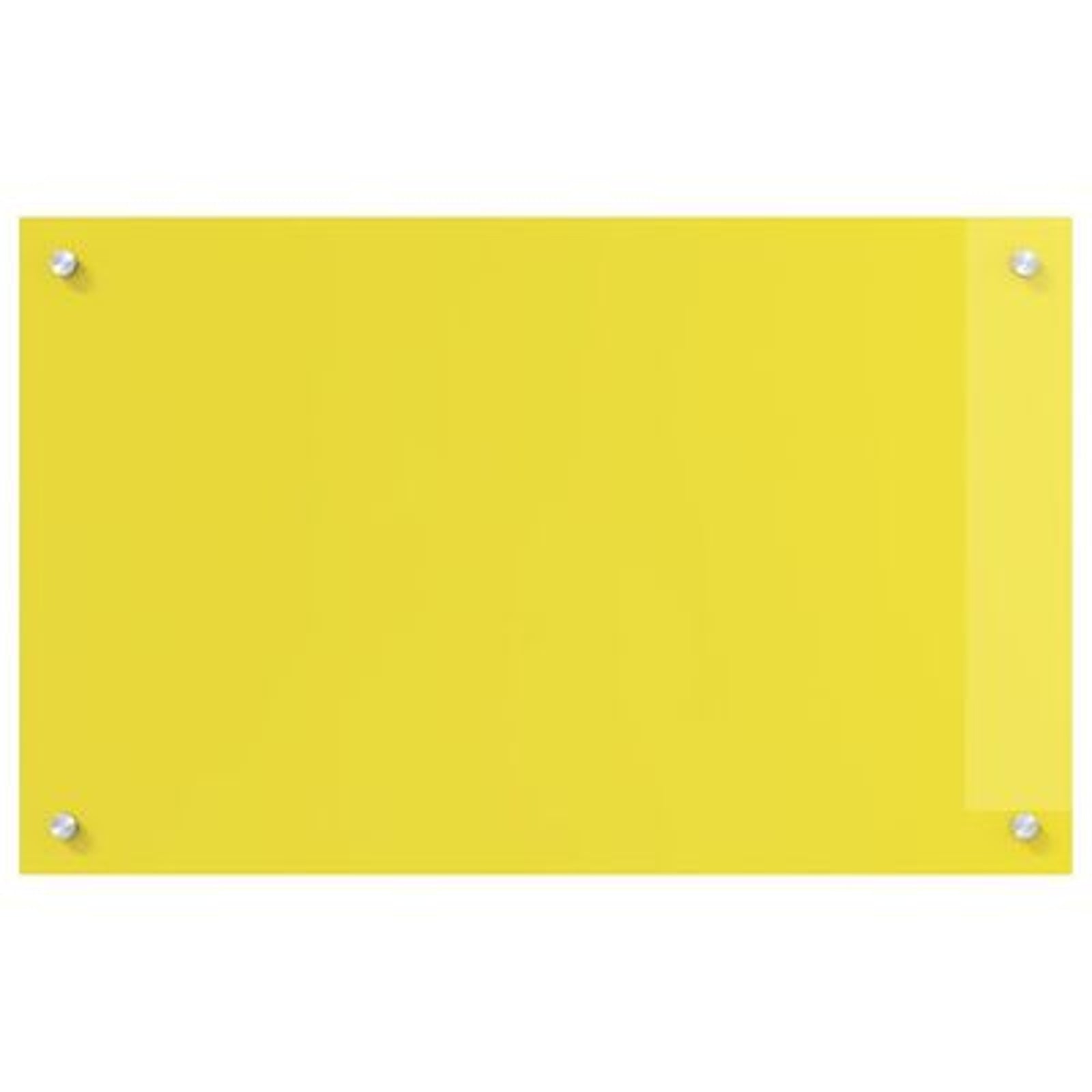 Køkken bagvæg Gul 80 x 50 x 0.6 cm hærdet glas