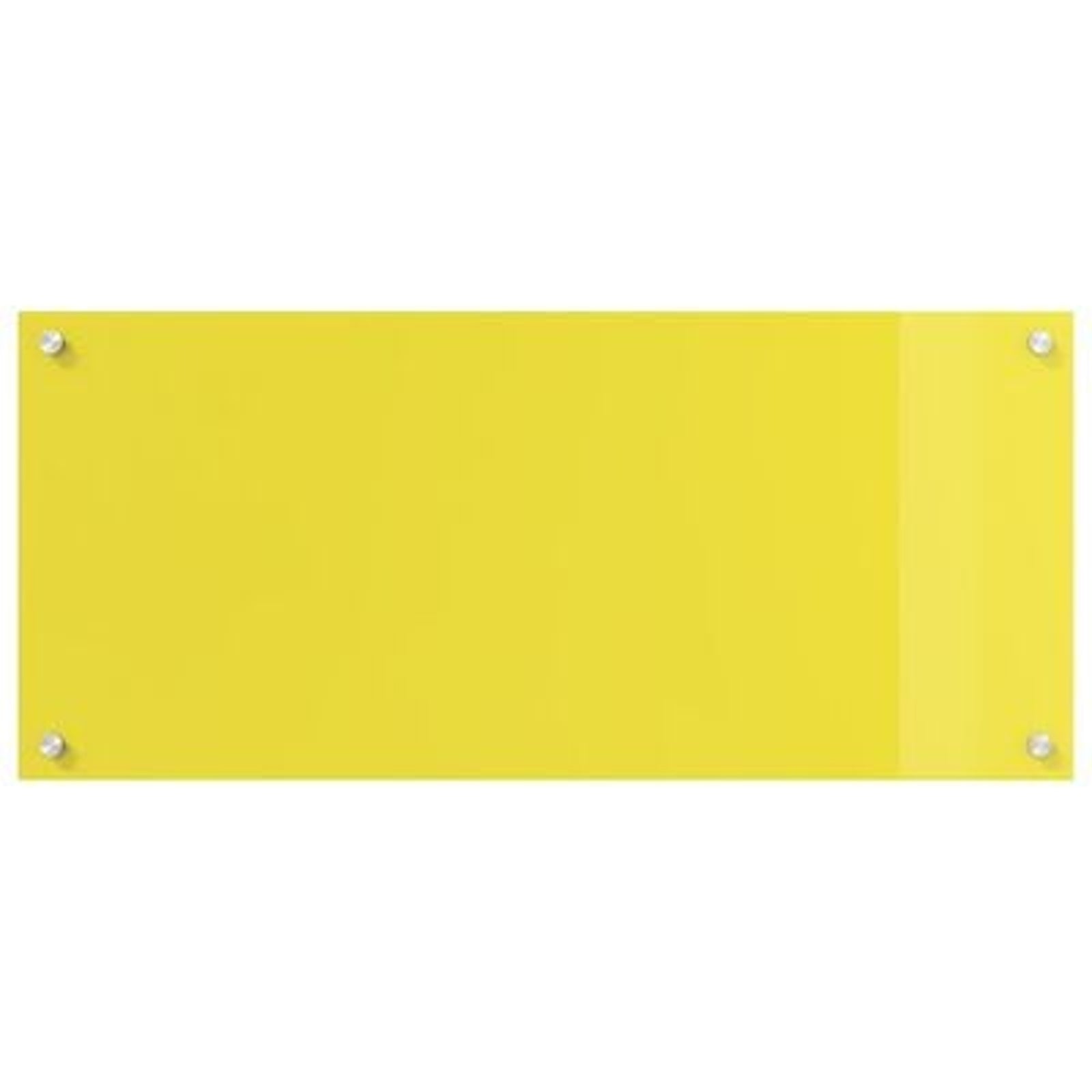 Køkken bagvæg Gul 90 x 40 x 0.6 cm hærdet glas