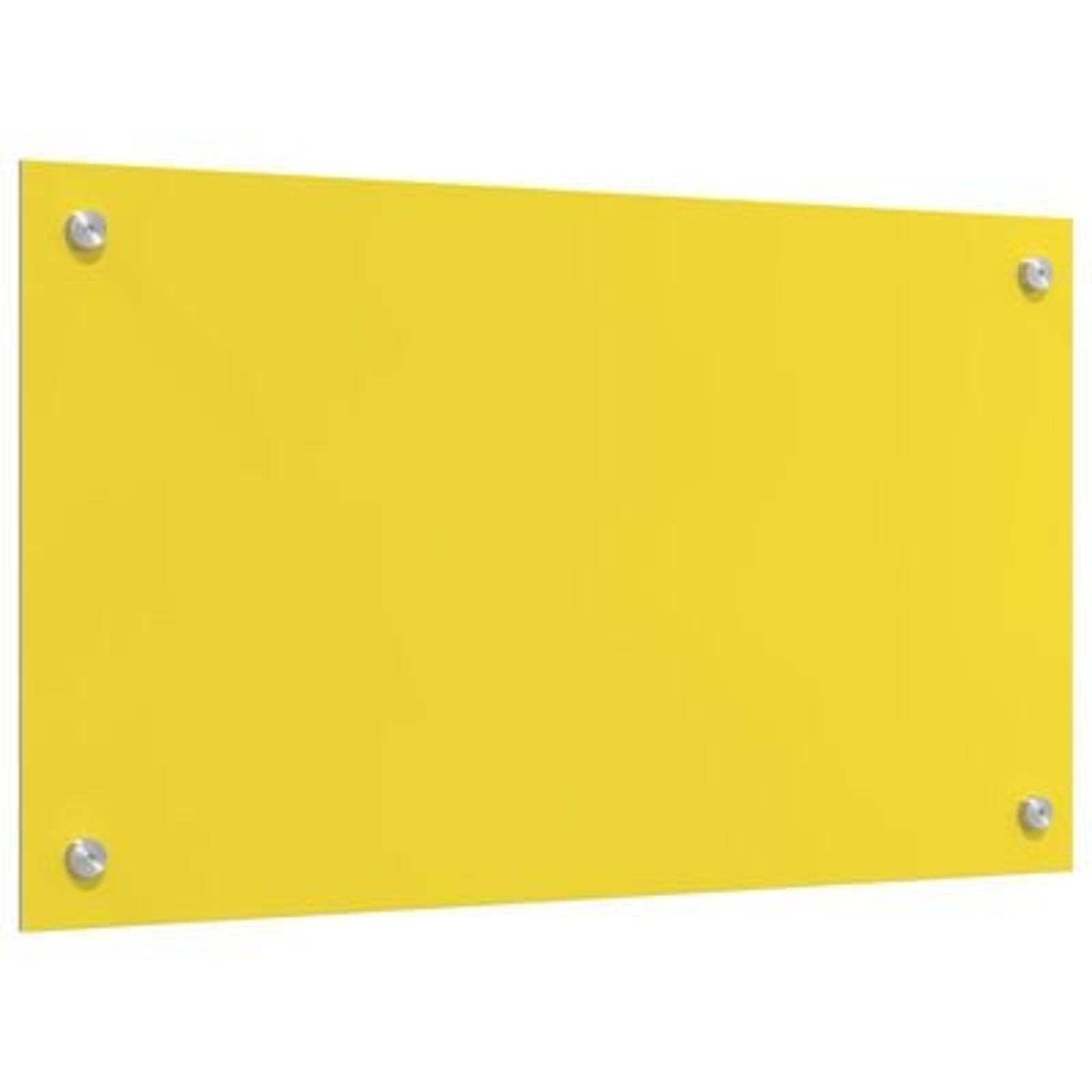 Køkken bagvæg Gul 70 x 40 x 0.6 cm hærdet glas